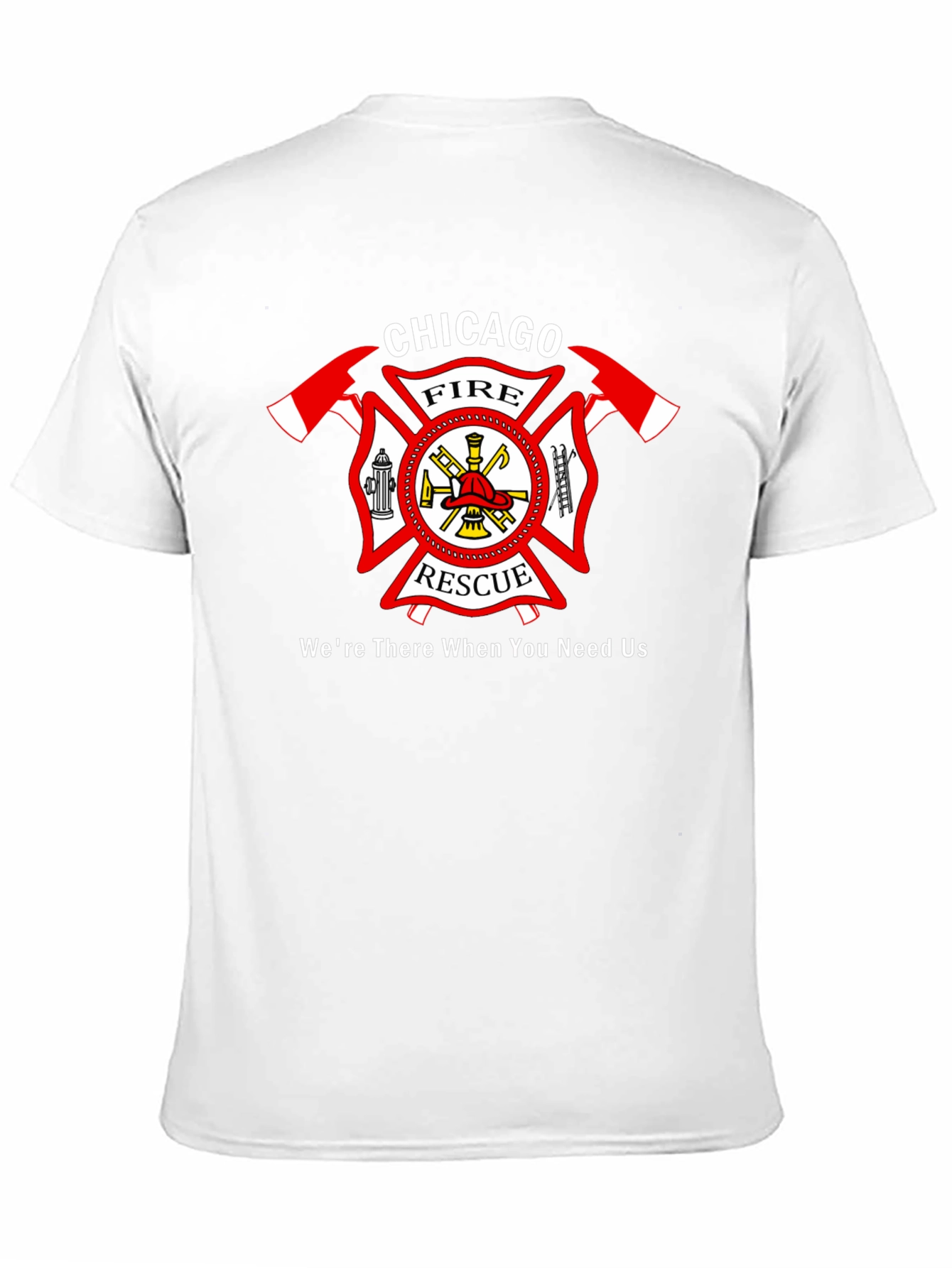 Black Chicago Fire Rescue T-Shirt view 11