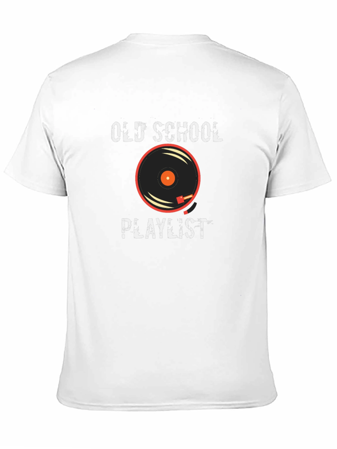 Black Old School Playlist Graphic Tee - Black view 11