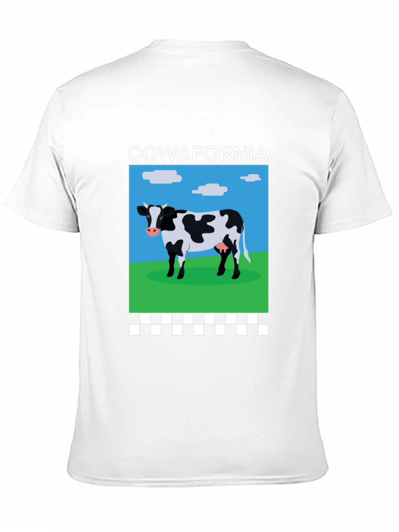 Black Cow-afornia T-Shirt: Hilarious Cow Design Tee view 11