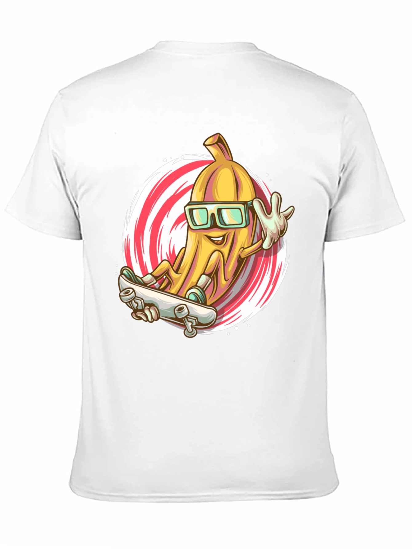 Black Cool Banana Skateboard T-Shirt view 11