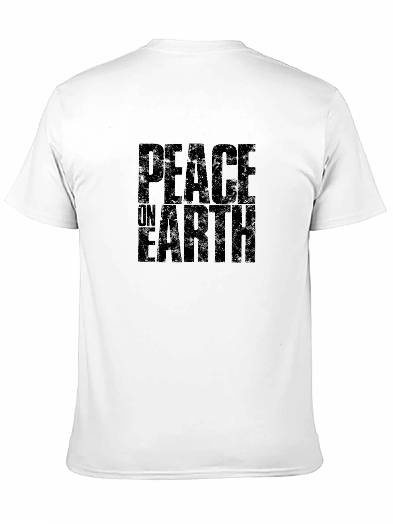 Black Peace on Earth Graphic Black T-Shirt view 11