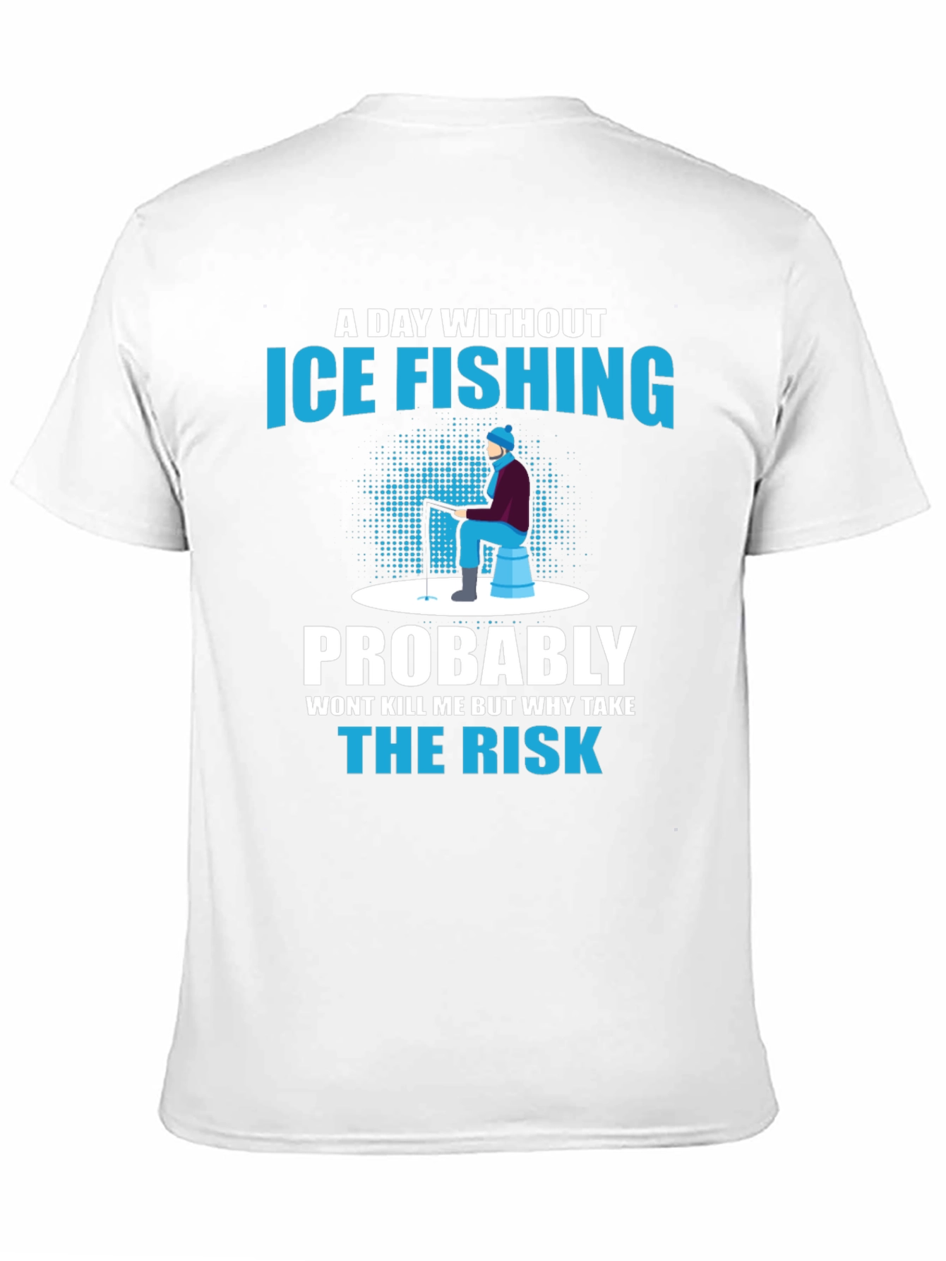 Black Ice Fishing Graphic T-Shirt view 11