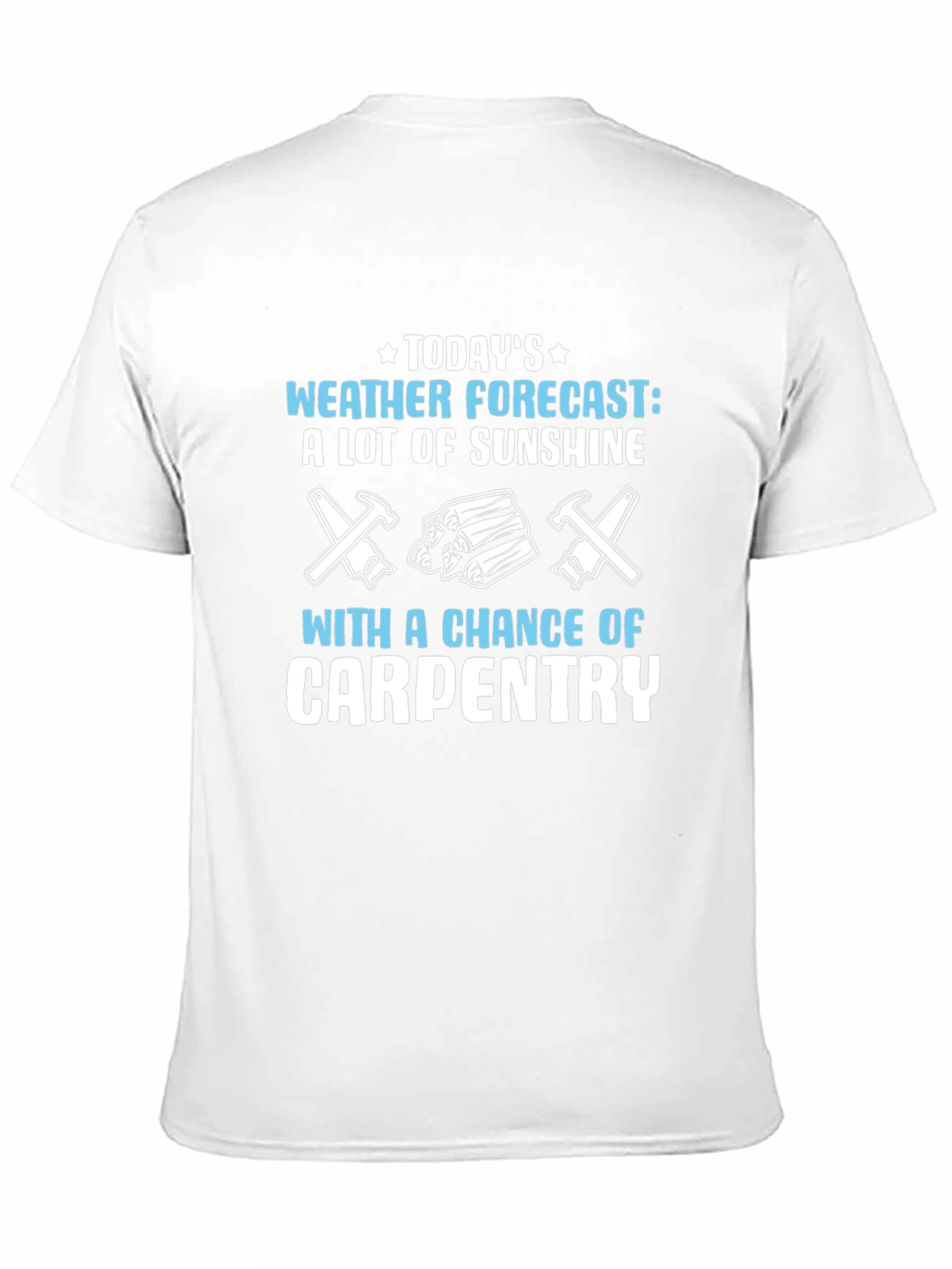 Black Carpenter Weather Forecast T-Shirt view 11