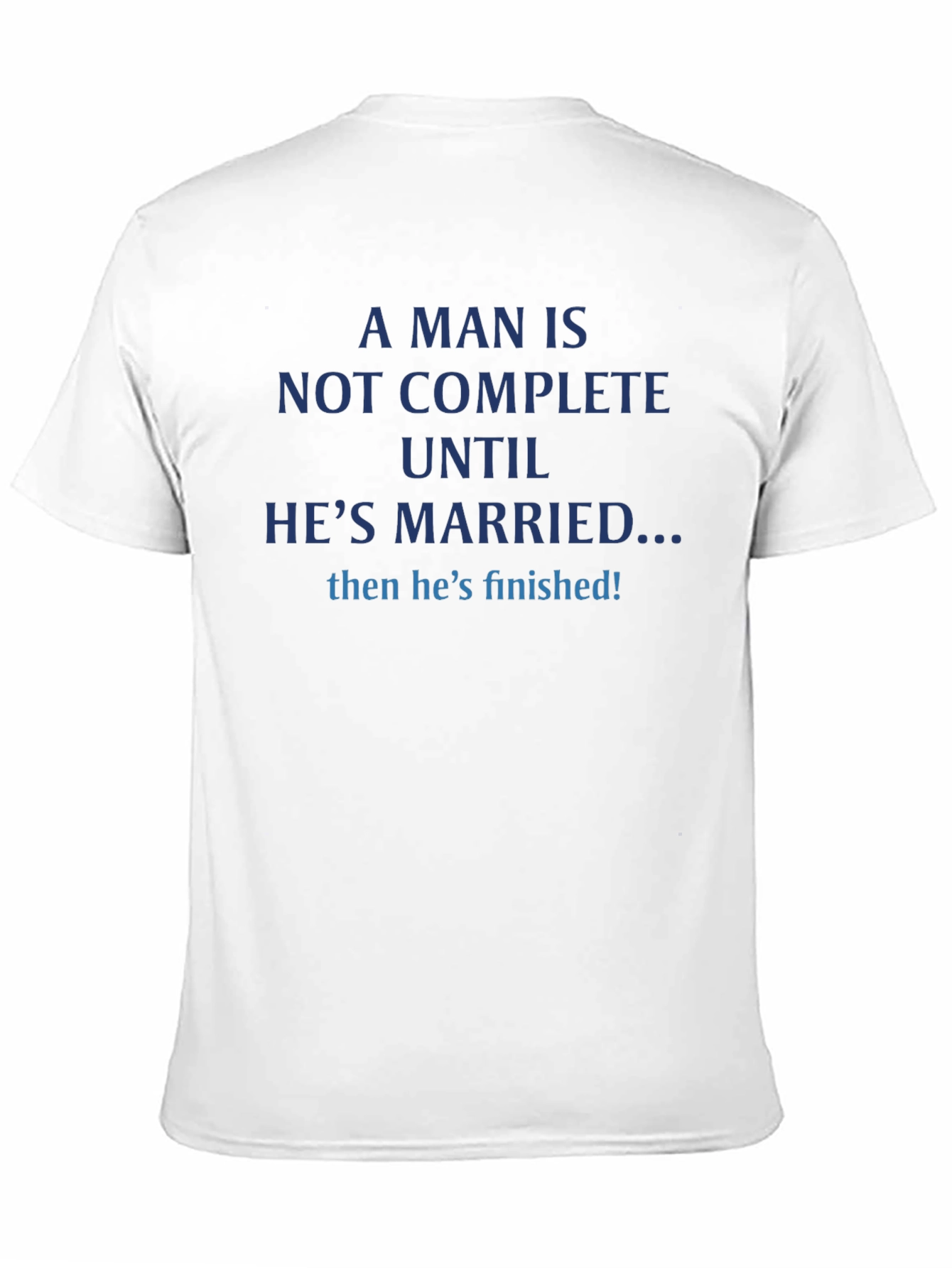 Black Funny Married Man T-Shirt - Finished! view 11