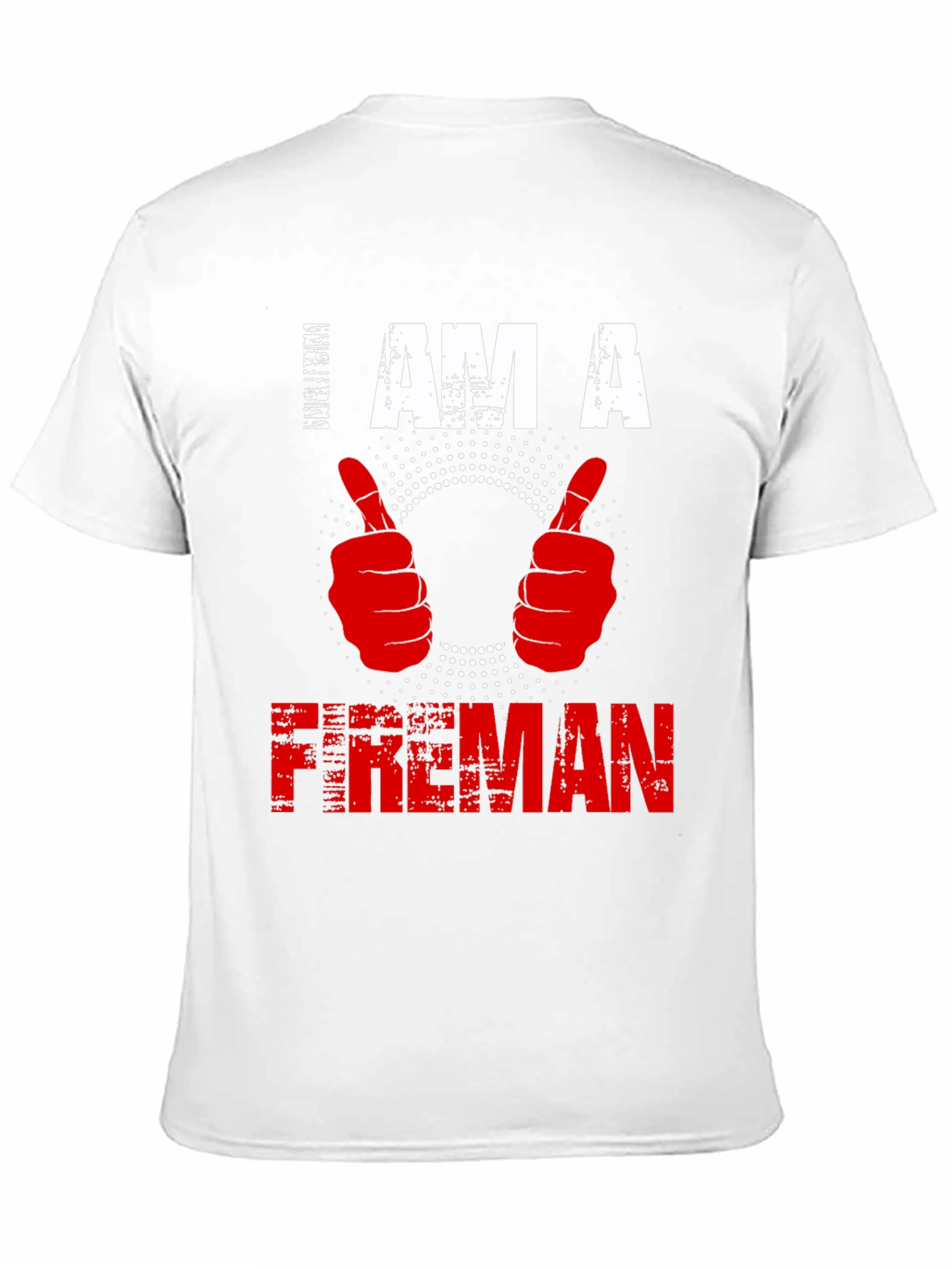 Black I am a Fireman T-shirt - Graphic Print view 11