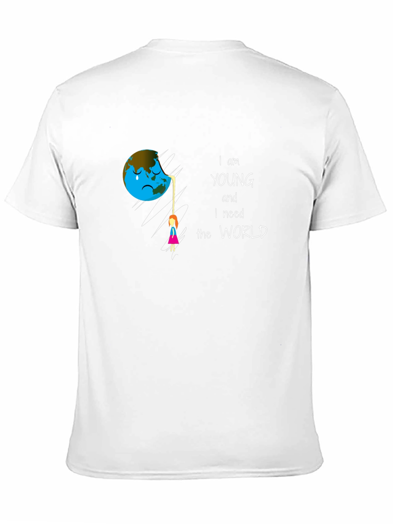 Black Eco-Conscious Graphic Tee: Save the World view 11