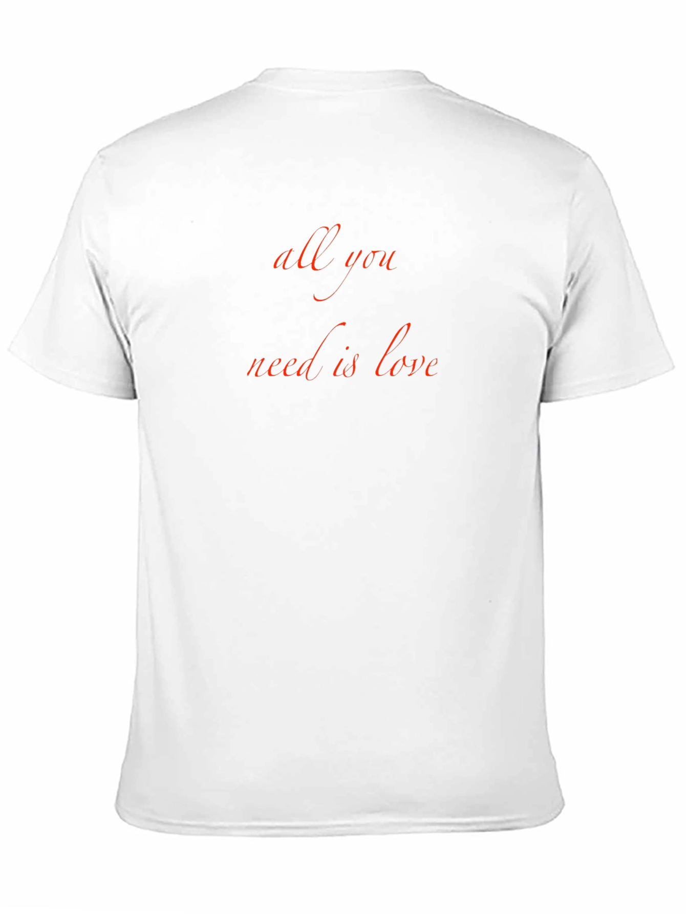 Black All You Need Is Love T-Shirt view 11