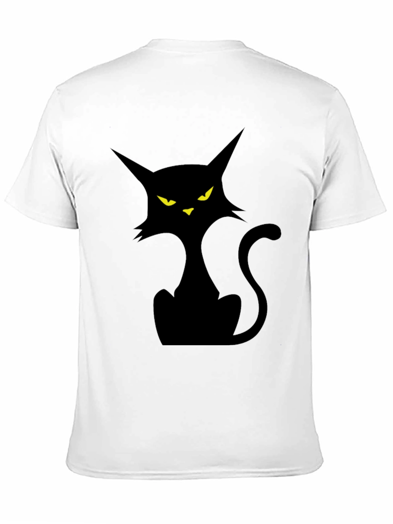 Black Black Cat Graphic Tee - Spooky Season Style view 11