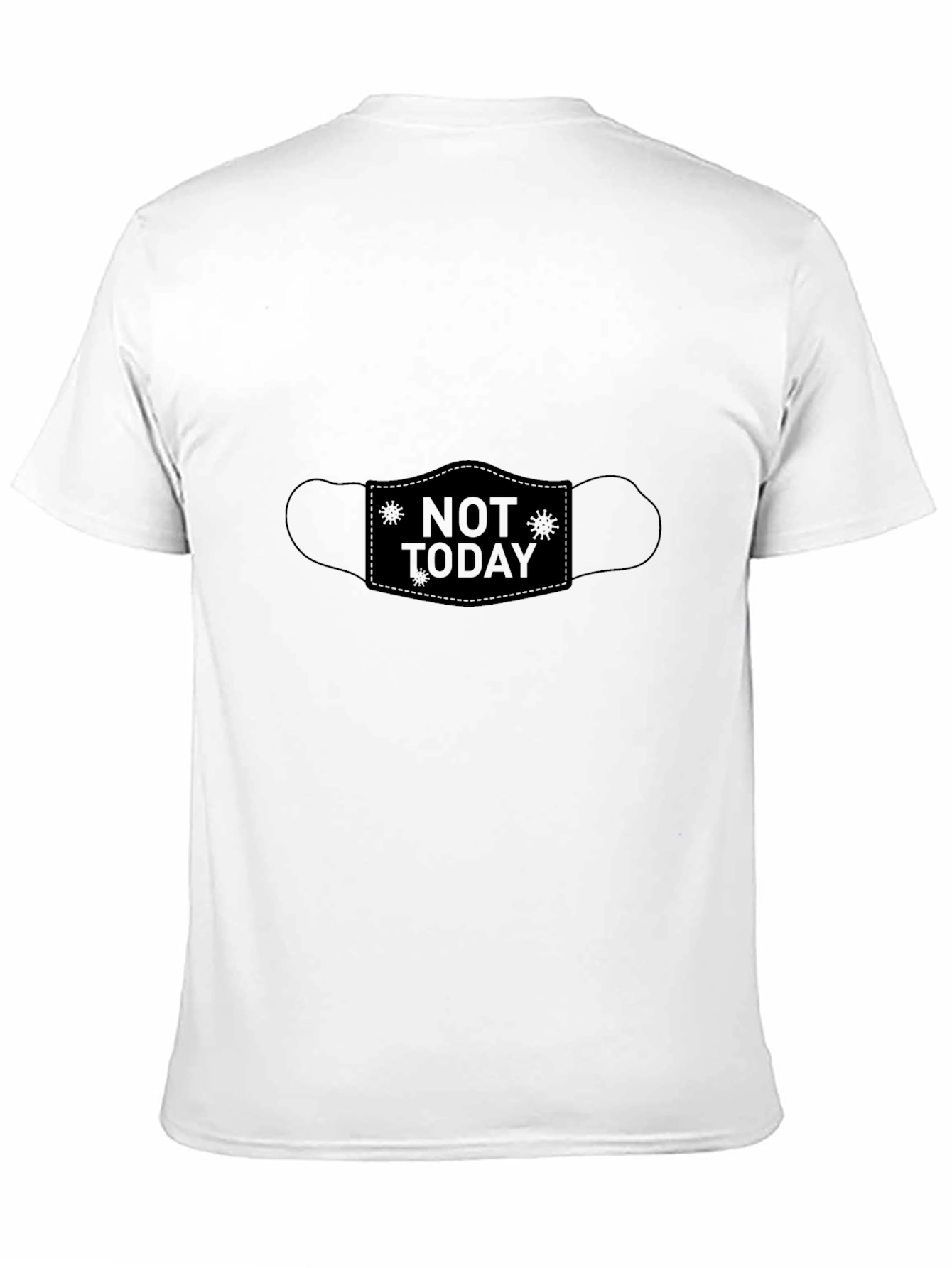 Black Not Today Graphic Tee - Black Crew Neck T-Shirt view 11