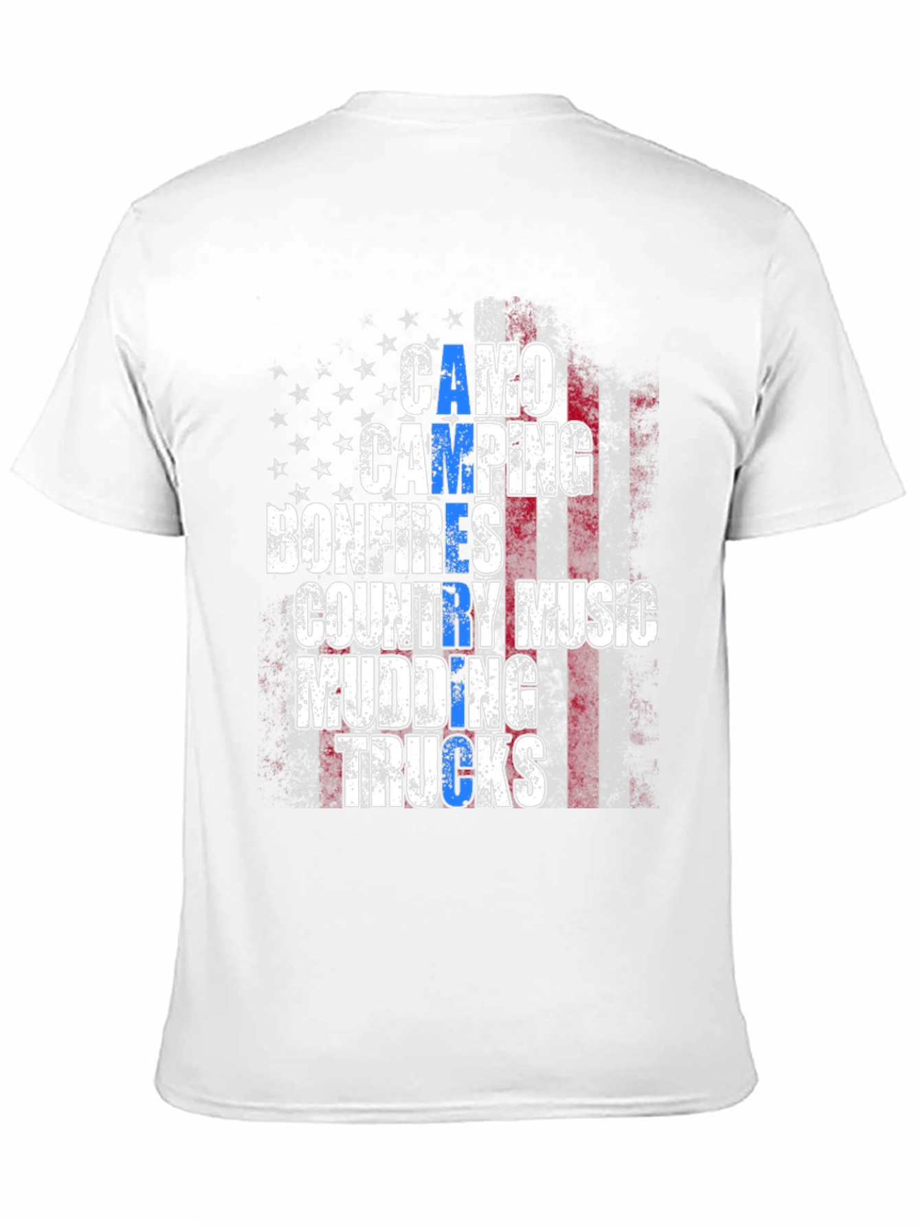 Camo Camping Bonfires Graphic Tee - 11