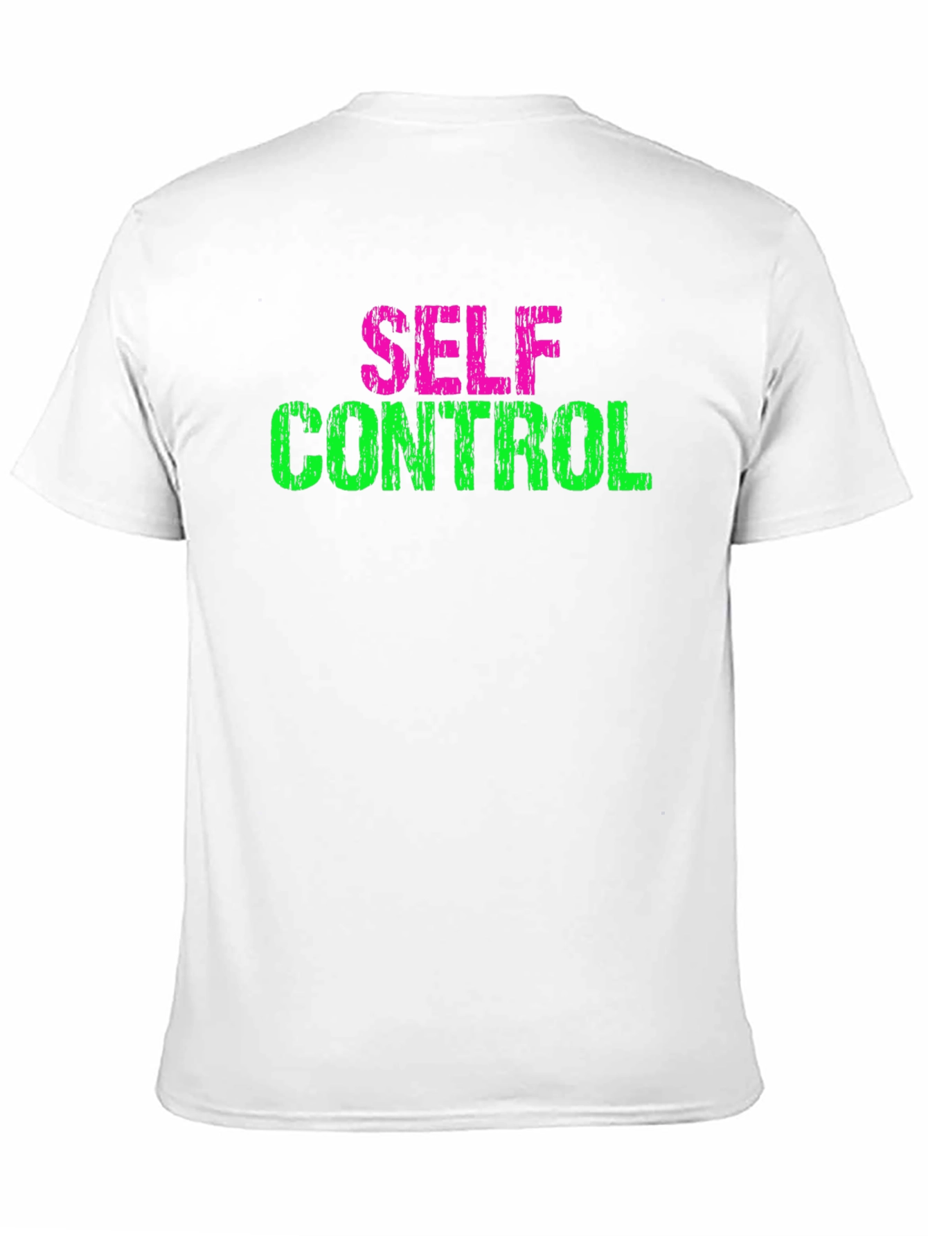 Black Self Control Graphic Tee - Black Cotton T-Shirt view 11