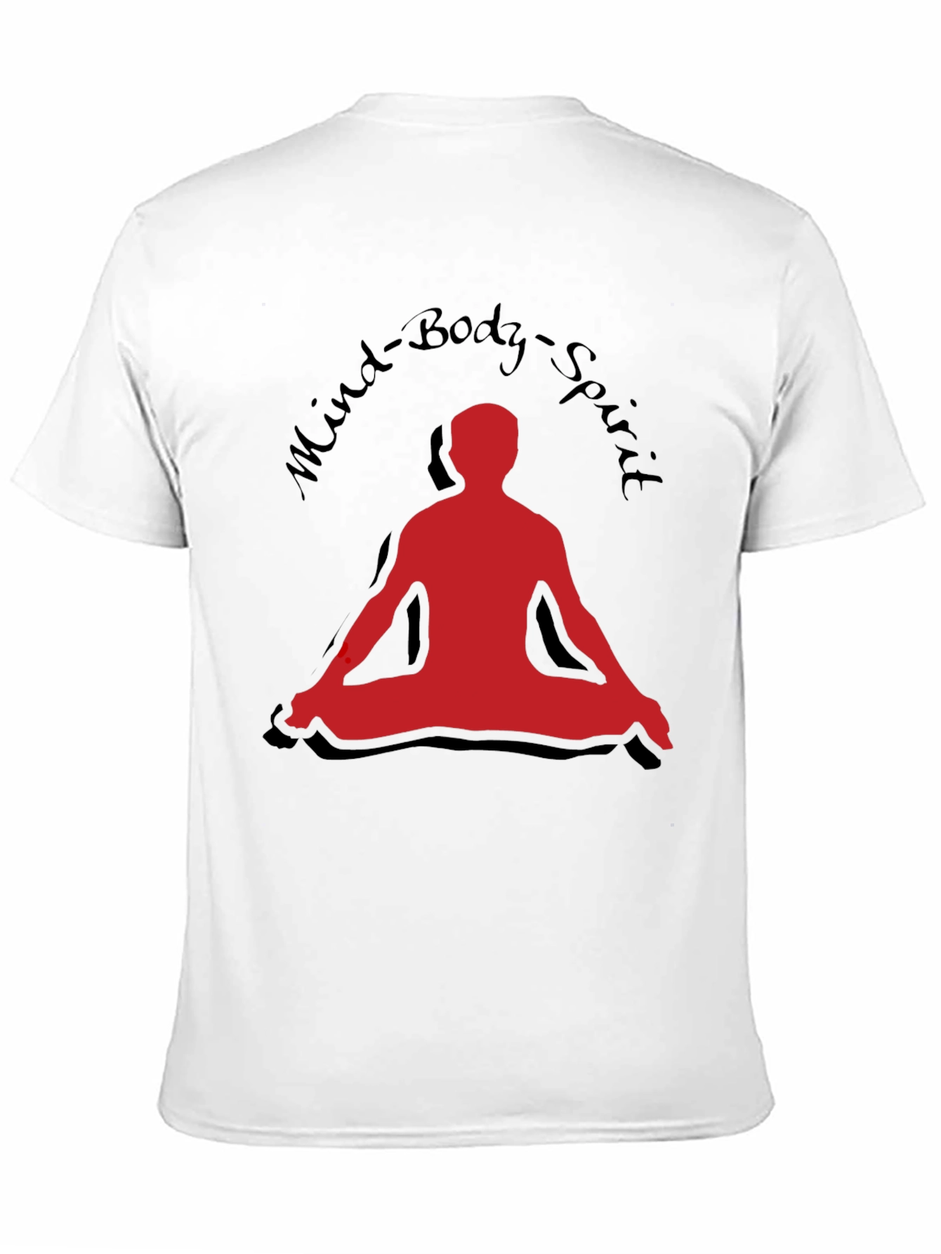Black Mind Body Spirit T-Shirt - Yoga Meditation Tee view 11