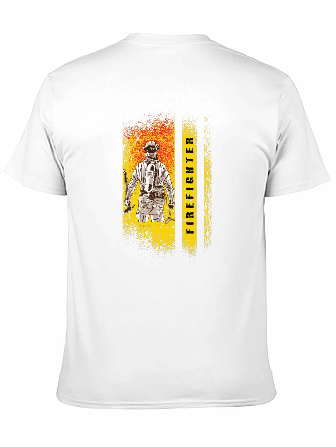 Black Firefighter Graphic Tee - Honor the Brave! view 11
