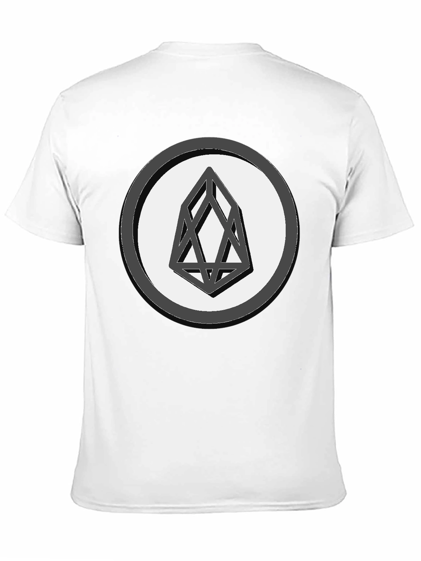 Black Geometric Graphic Print Tee - Black view 11