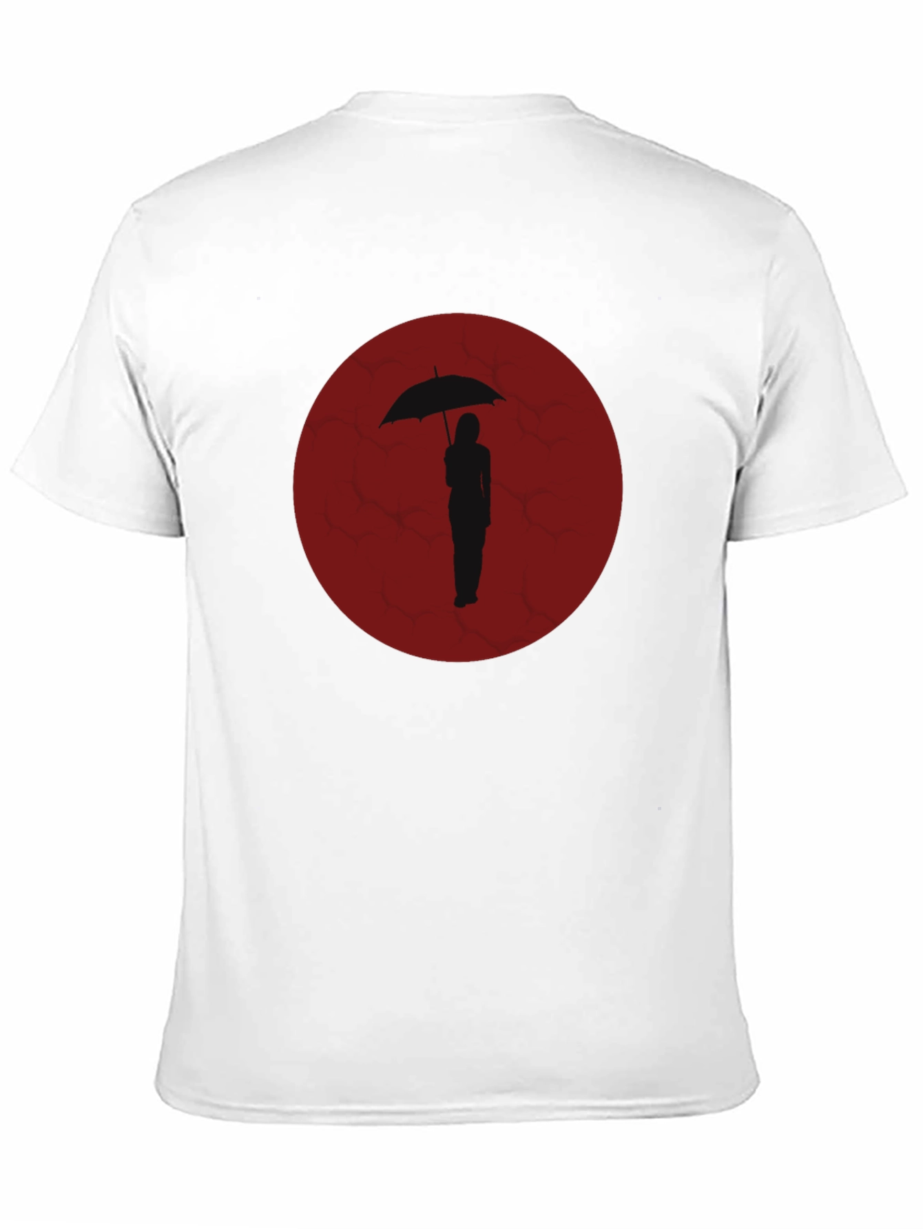 Black Umbrella Woman Graphic Tee - Black view 11