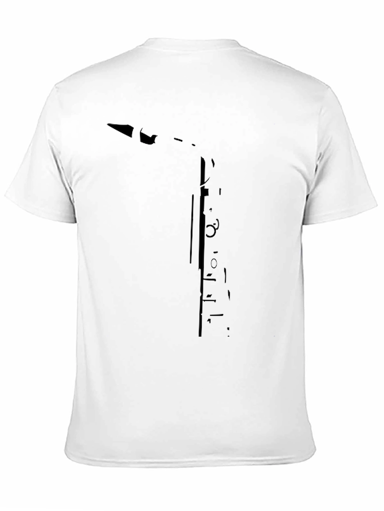 Black Saxophone Graphic Tee - Black Cotton T-Shirt view 11