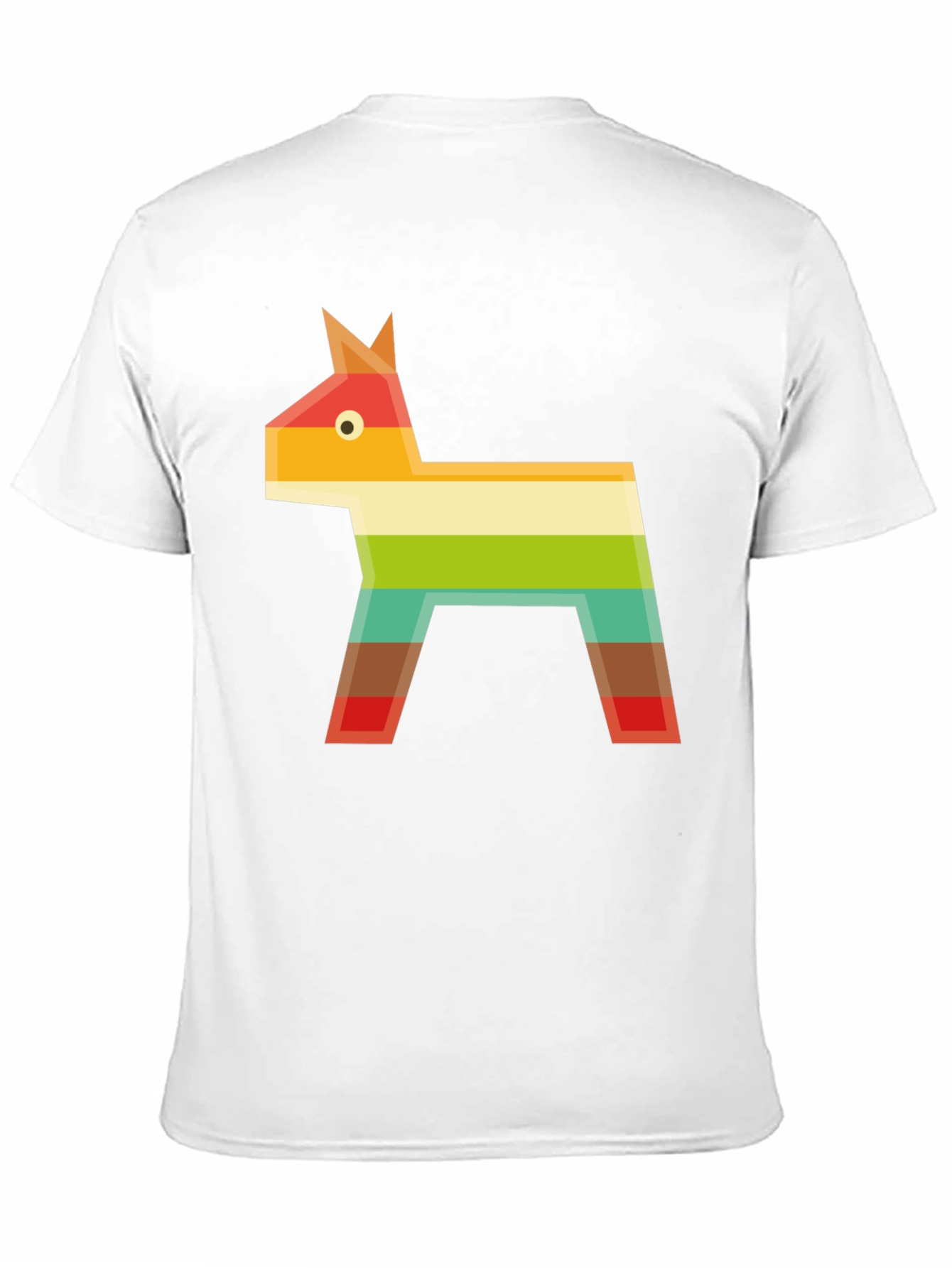 Black Geometric Piñata Graphic Tee - Black Casual T-Shirt view 11