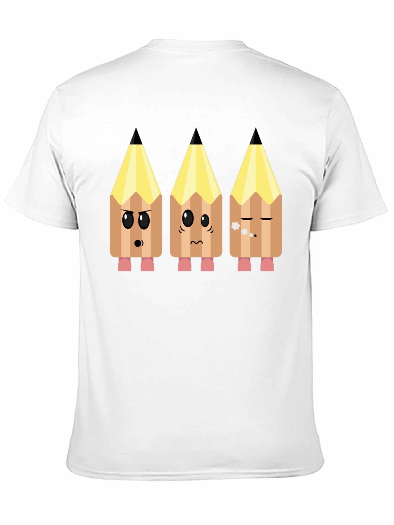 Black Emoji Pencils Graphic Tee view 11