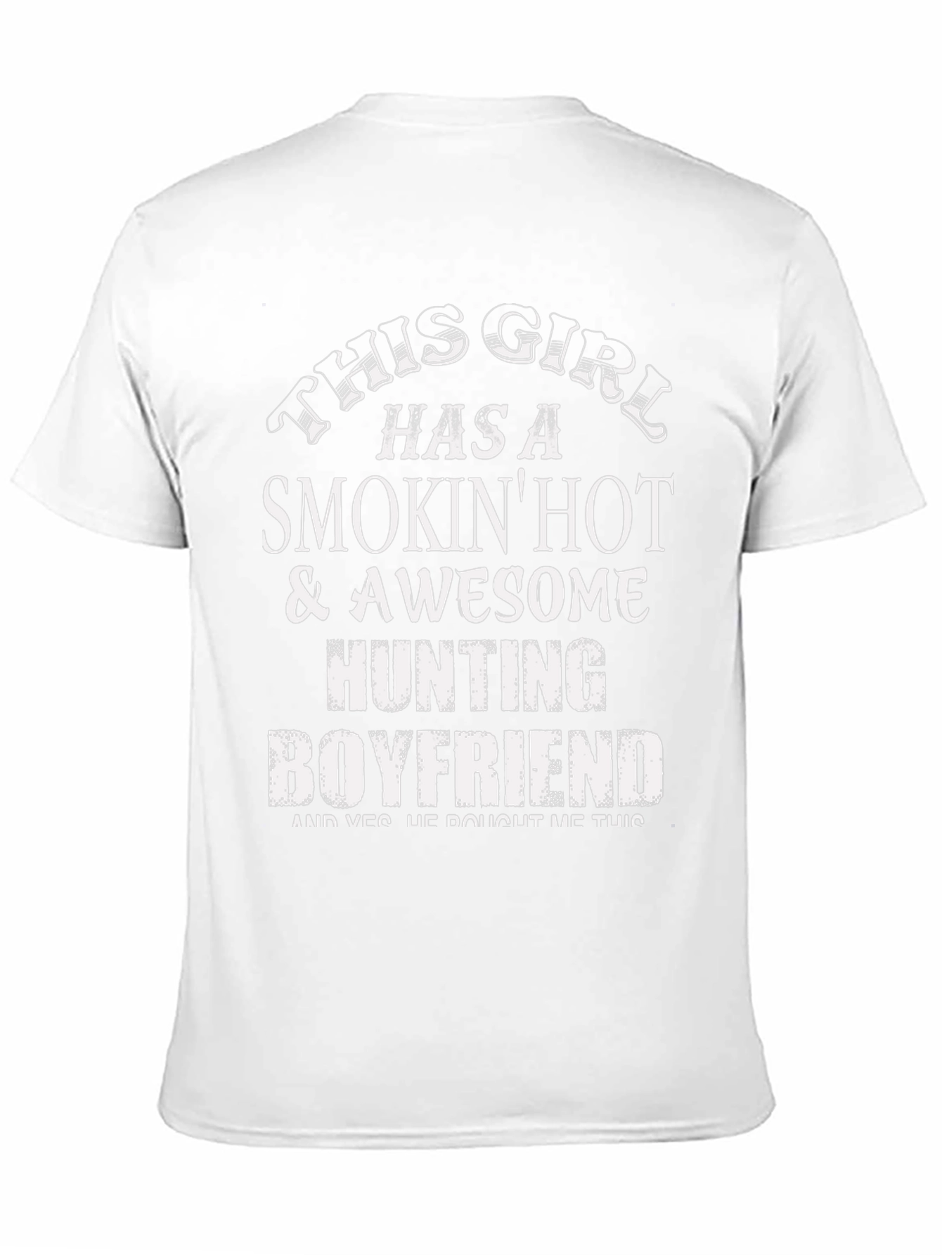 Black Smokin' Hot Hunting Boyfriend Graphic Tee view 11
