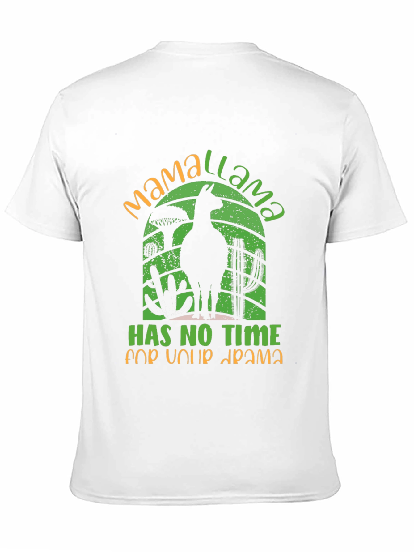 Black Mama Llama Graphic Tee - No Drama T-Shirt view 11
