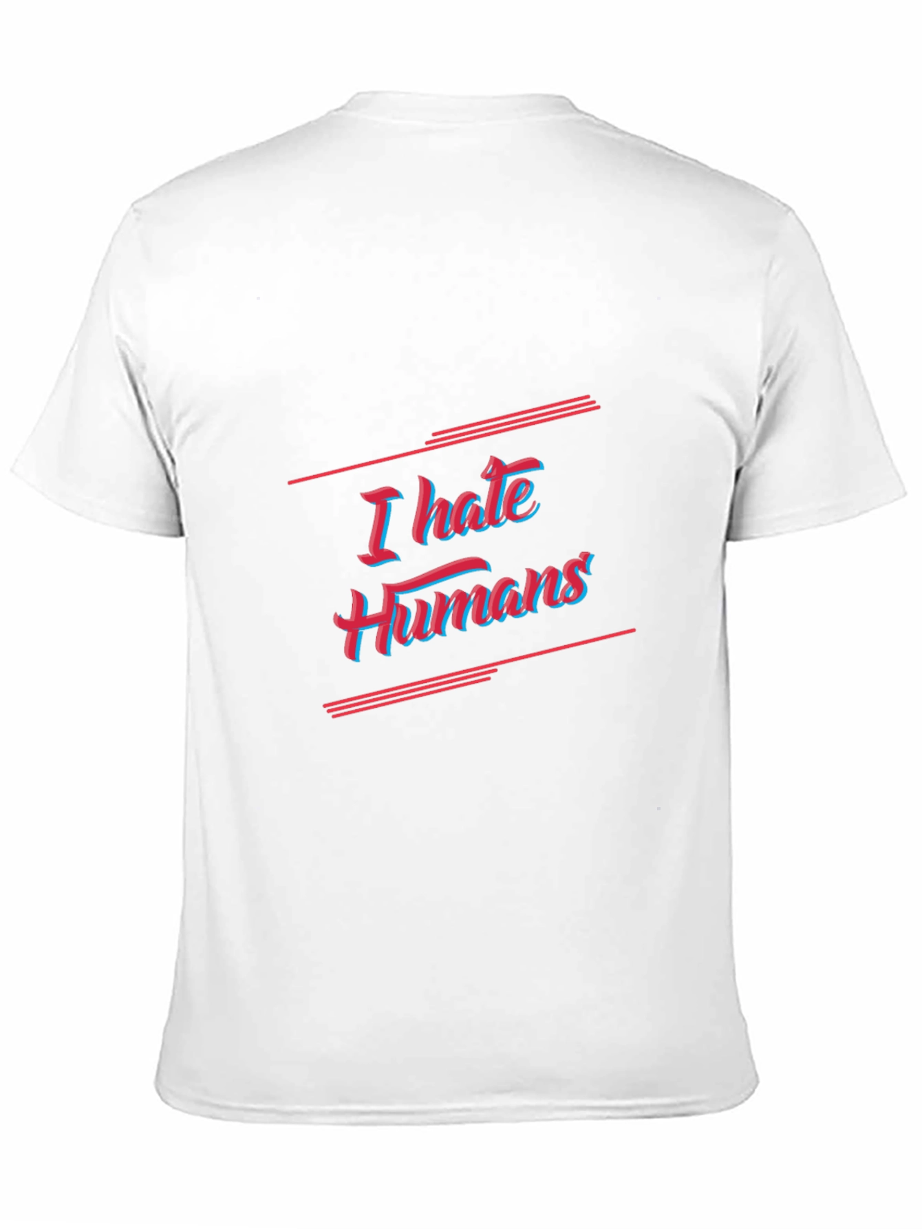 Black I Hate Humans Graphic Tee - Black Cotton T-Shirt view 11