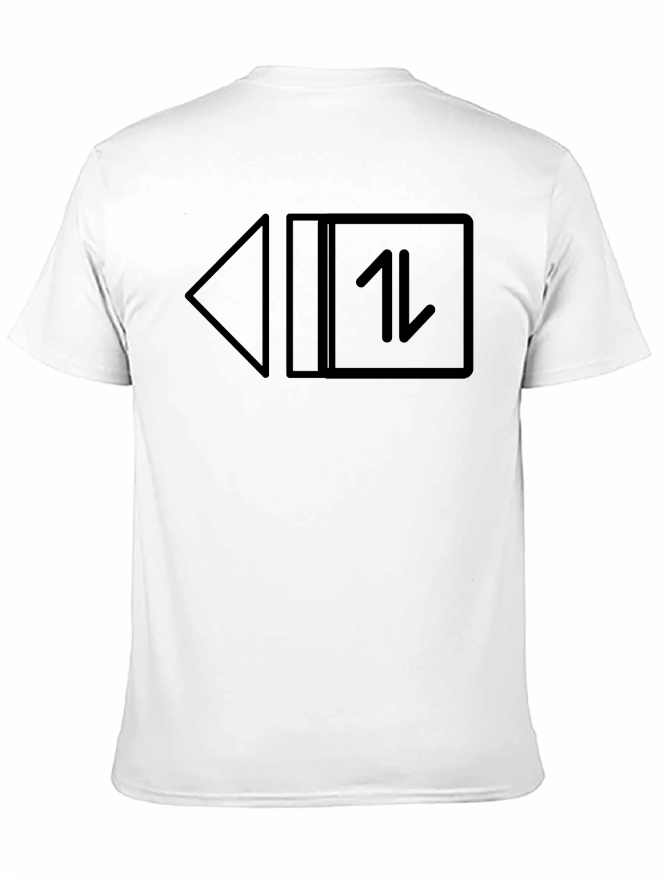 Black Black T-Shirt with Arrow Graphic Print view 11