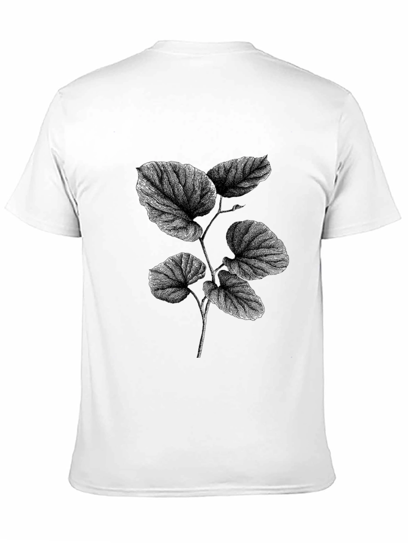 Black Botanical Print Black T-Shirt view 11
