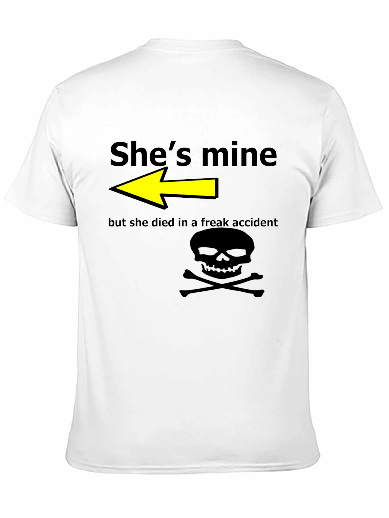 Black Humorous "She's Mine" Graphic T-Shirt view 11