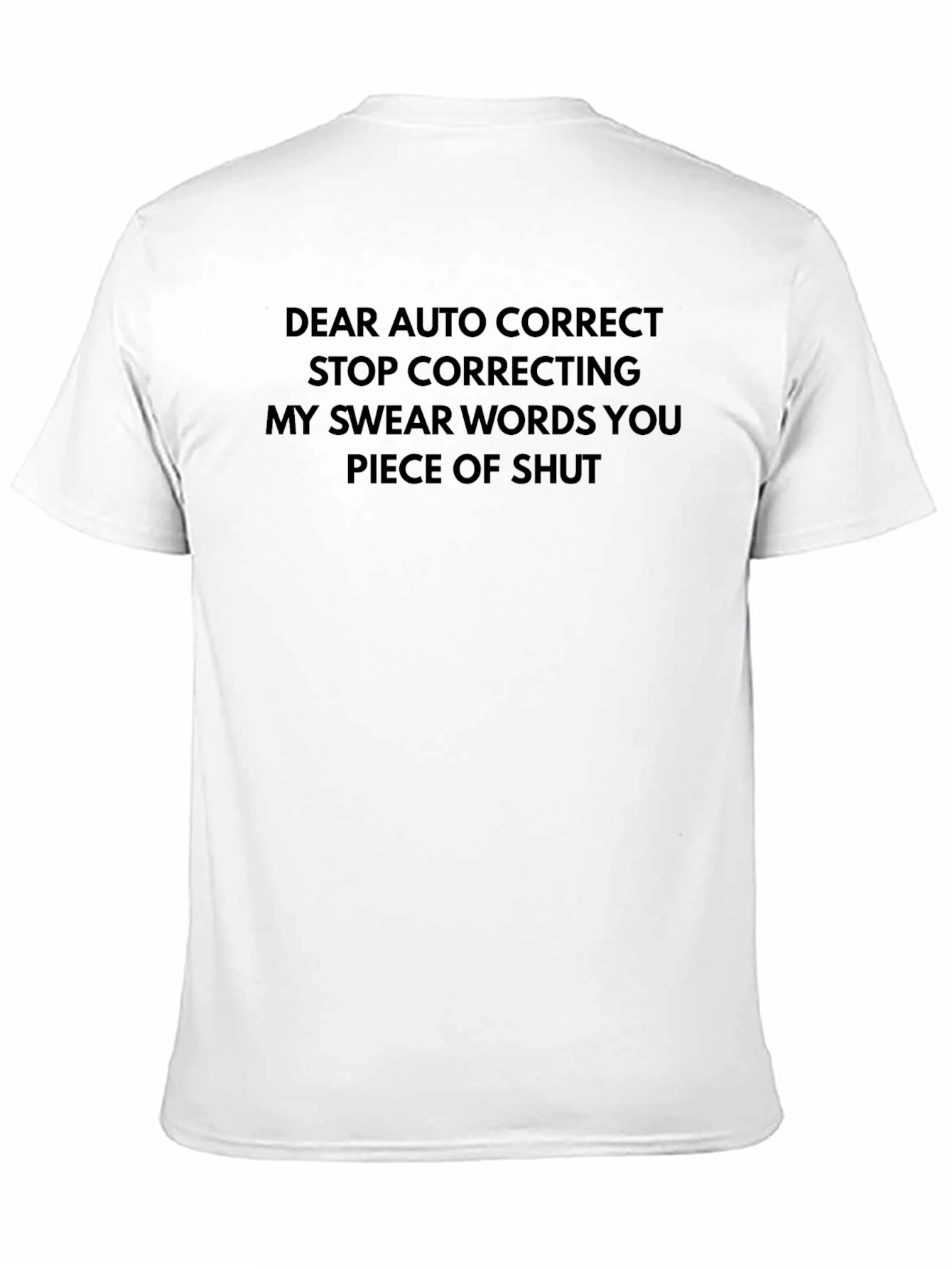 Black Sarcastic Auto Correct T-Shirt view 11