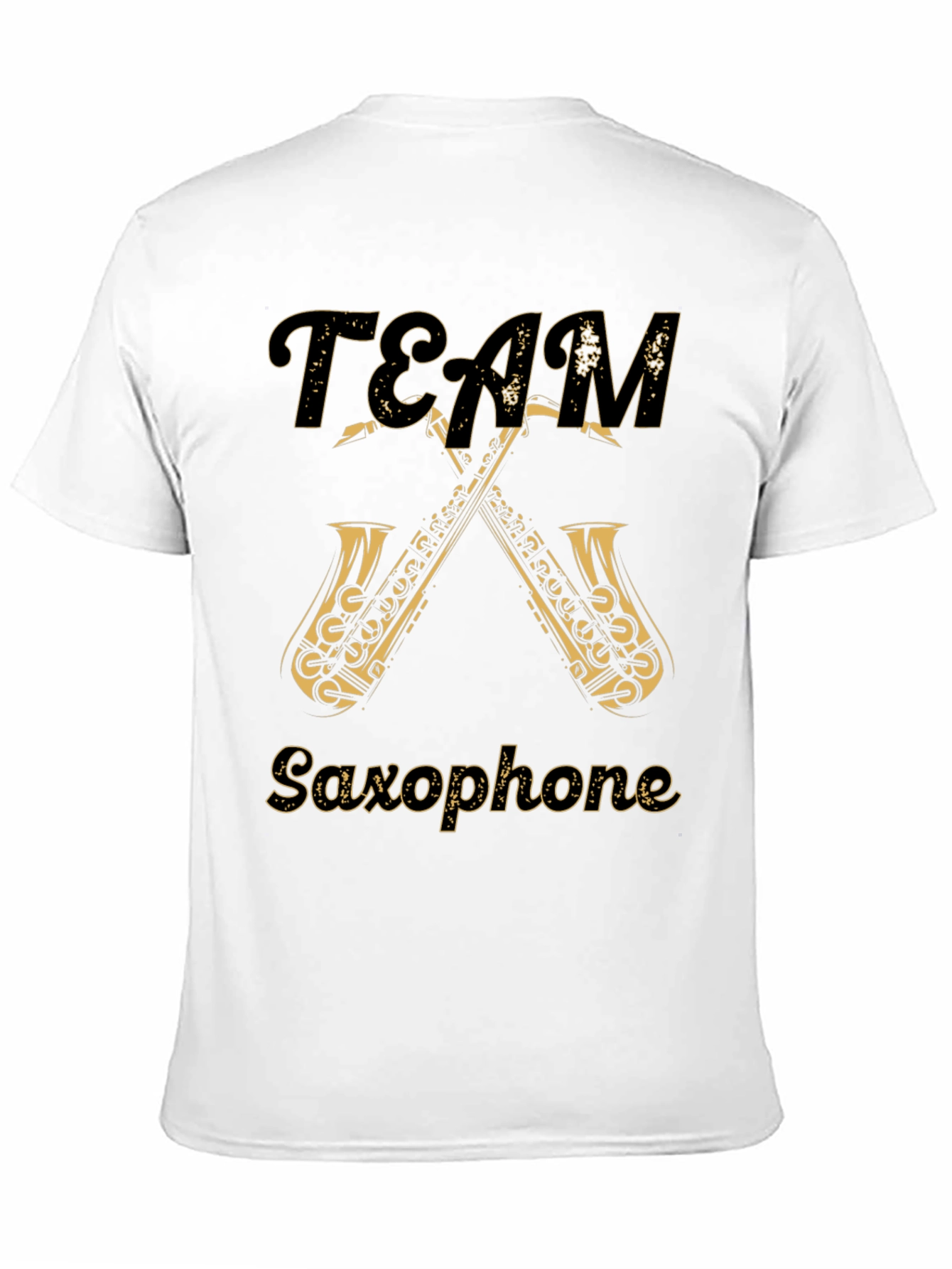 Team Saxophone T-Shirt - Musical Instrument Tee - 11