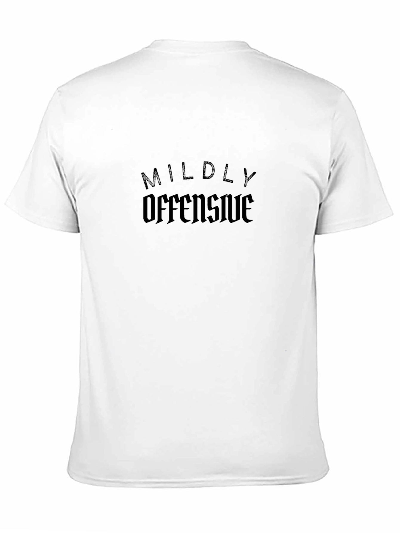 Black Mildly Offensive Black Graphic Tee view 11