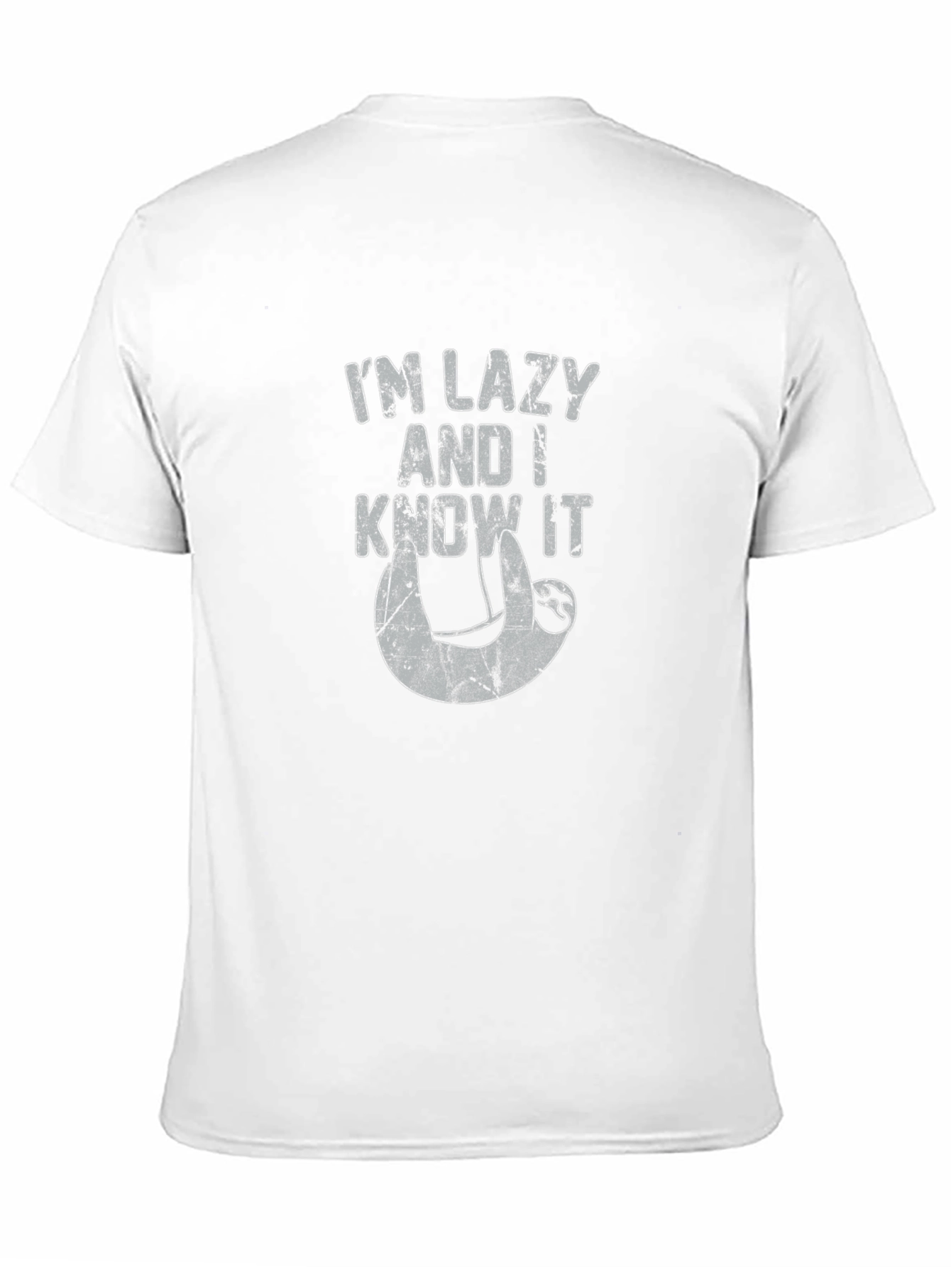 Black I'm Lazy and I Know It Sloth Graphic T-Shirt view 11