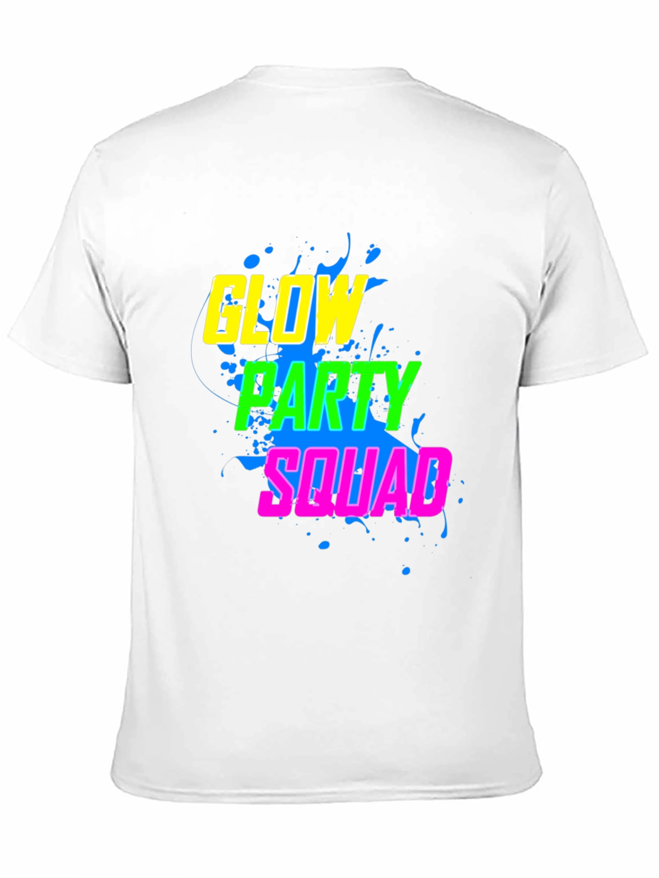 Black Glow Party Squad T-Shirt view 11