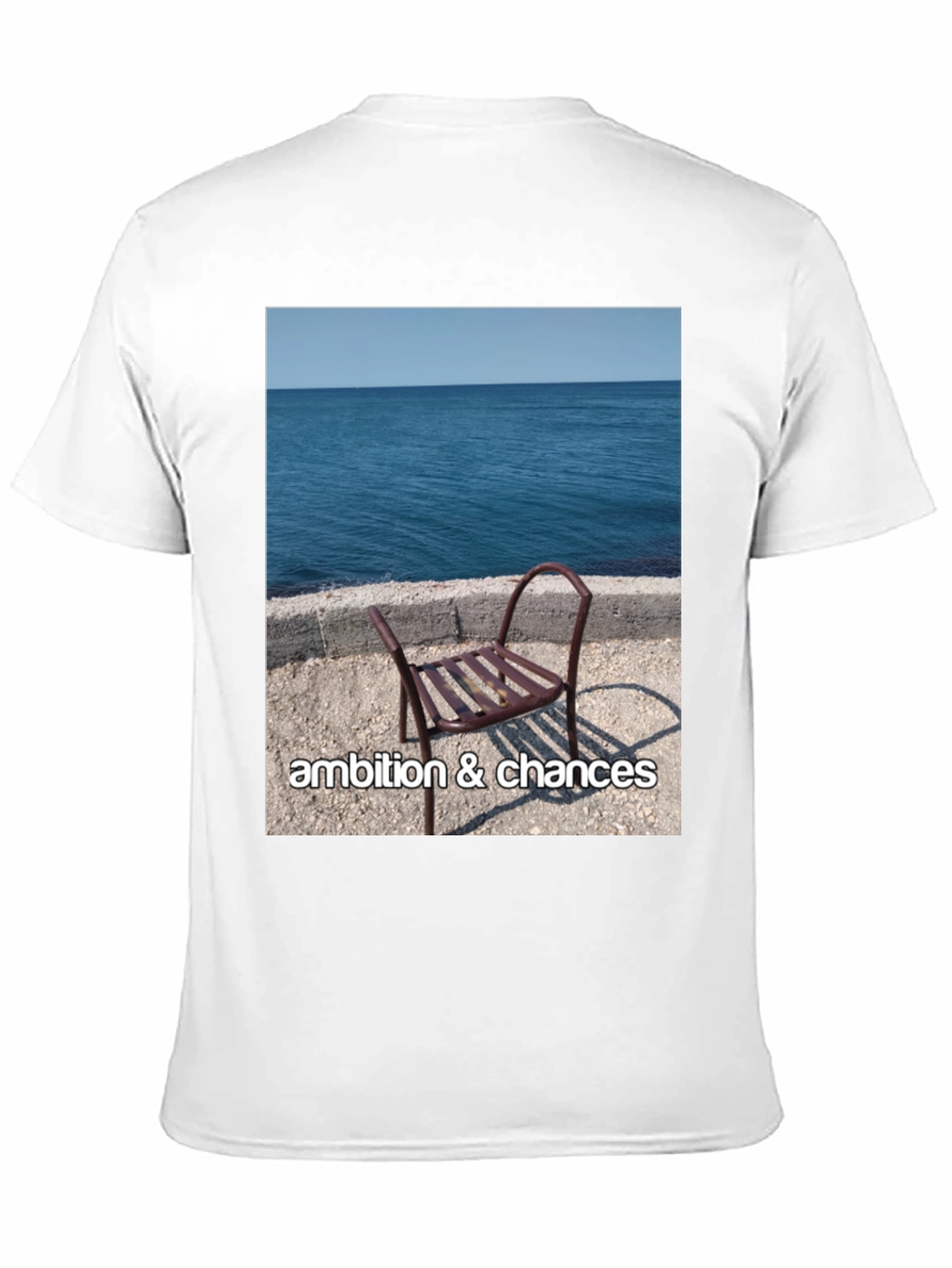 Black Ambition & Chances Beach Scene T-Shirt view 11