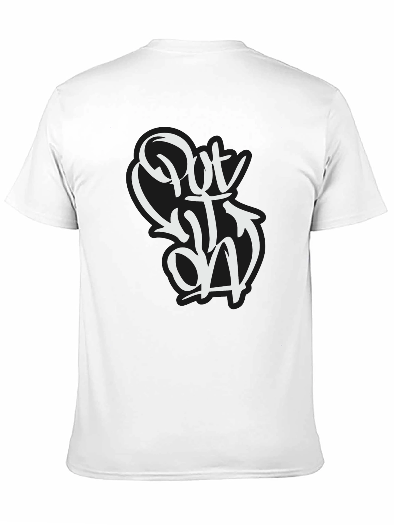 Black Put It On Black Graphic Tee - Urban Style view 11