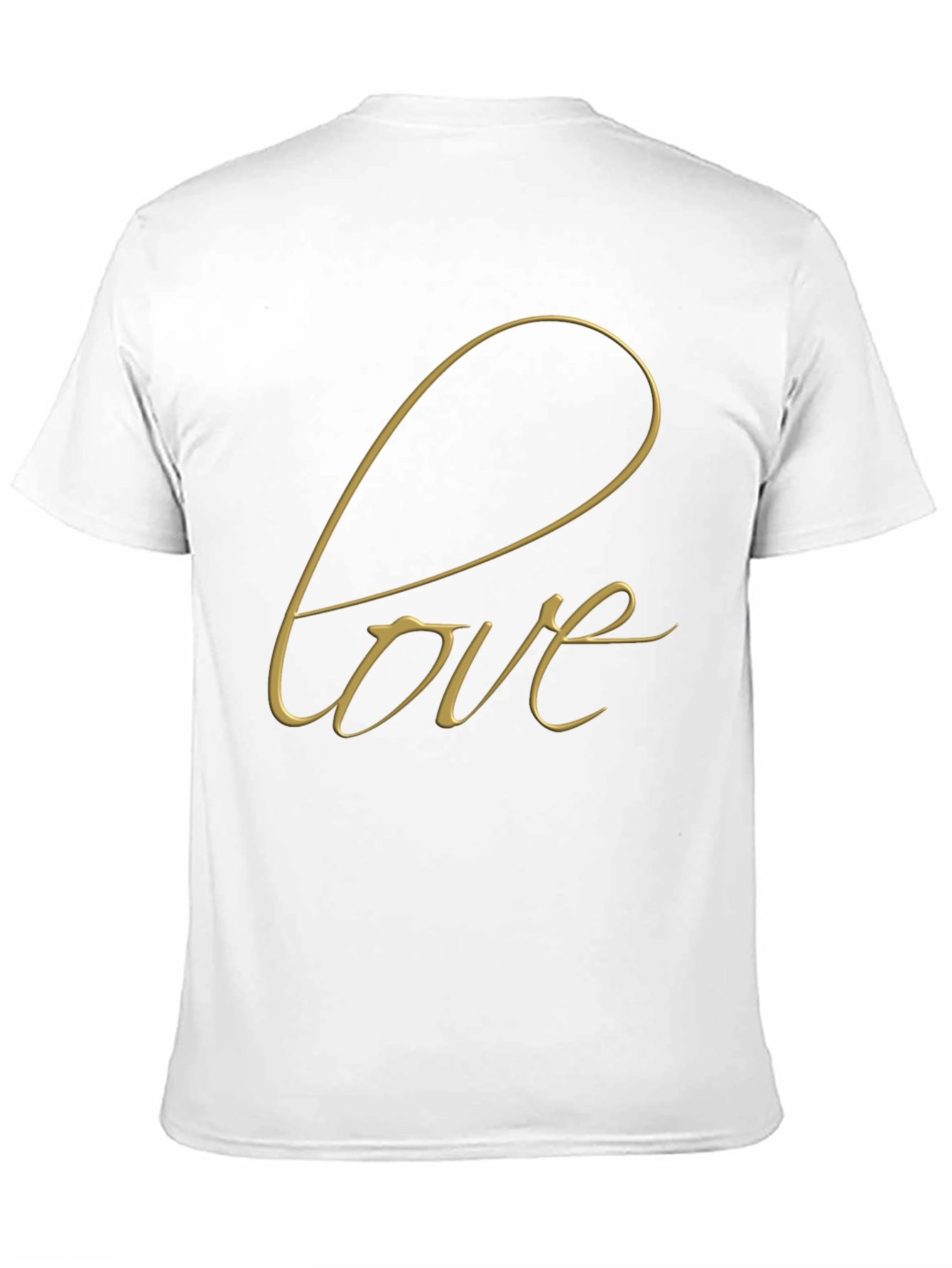 Black Love Script Black T-Shirt view 11