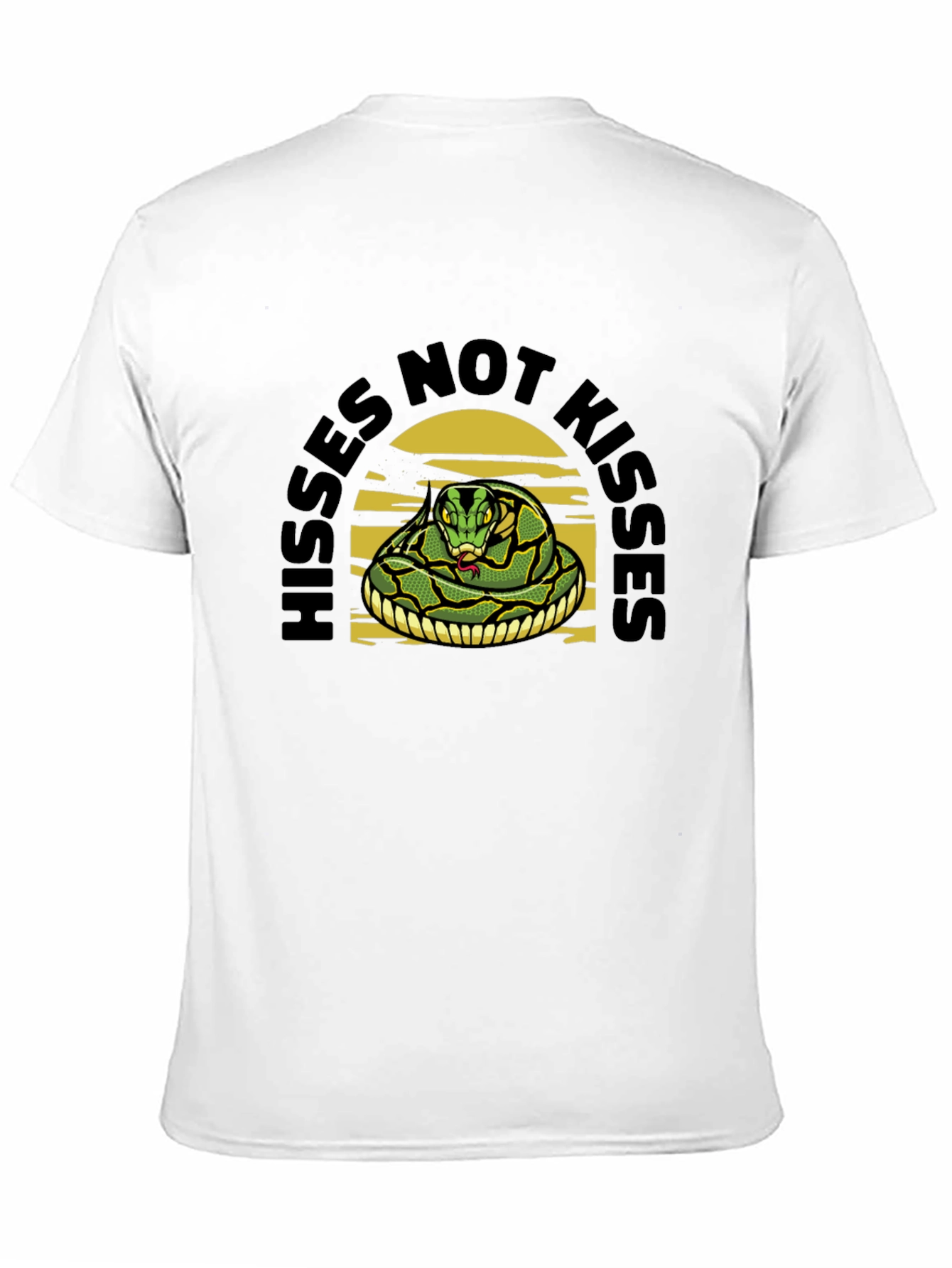 Black Hisses Not Kisses Snake Tee view 11