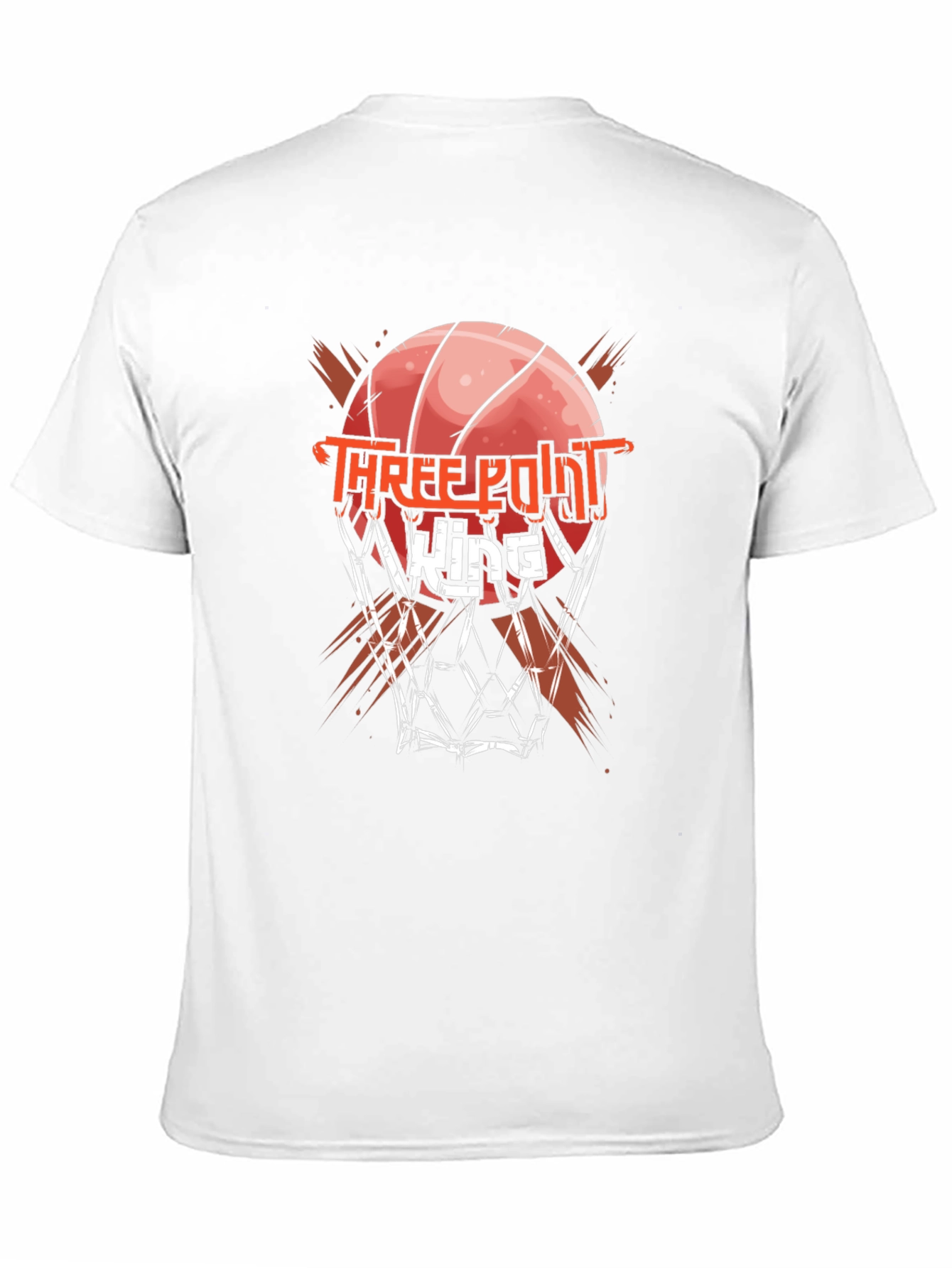 Black Three Point King Black Graphic T-Shirt view 11