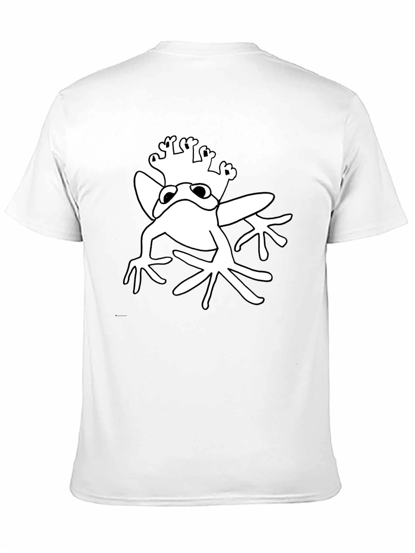 Black Frog Prince Graphic Tee - Black Cotton T-Shirt view 11