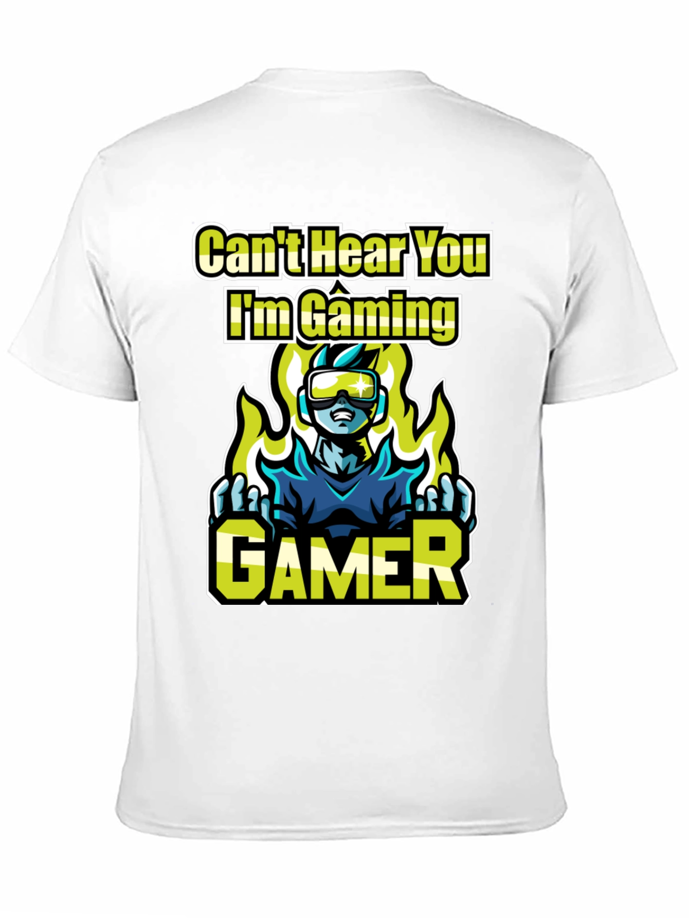 Black Can't Hear You, I'm Gaming! Graphic Tee view 11