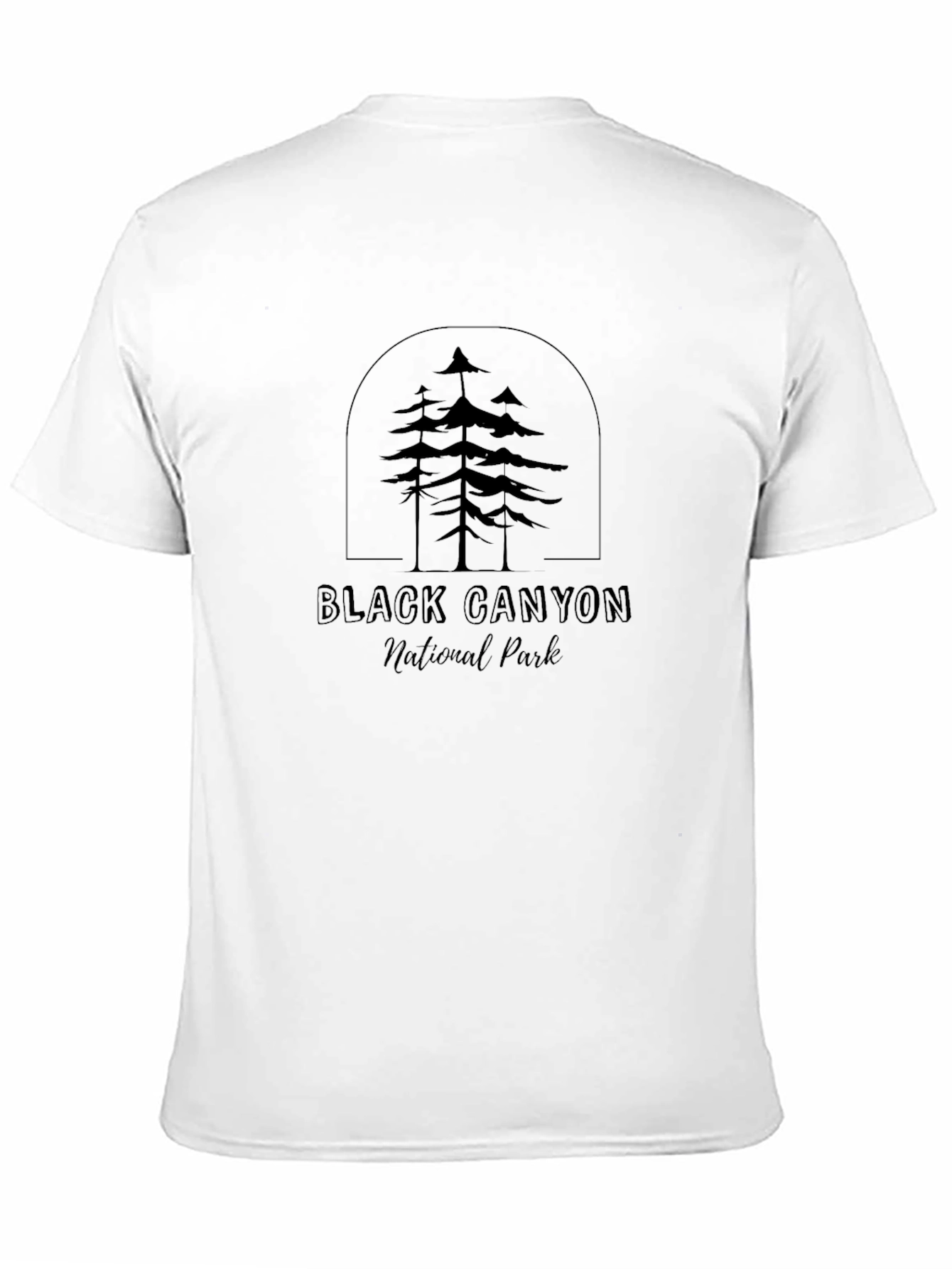 Black Black Canyon National Park Graphic T-Shirt view 11
