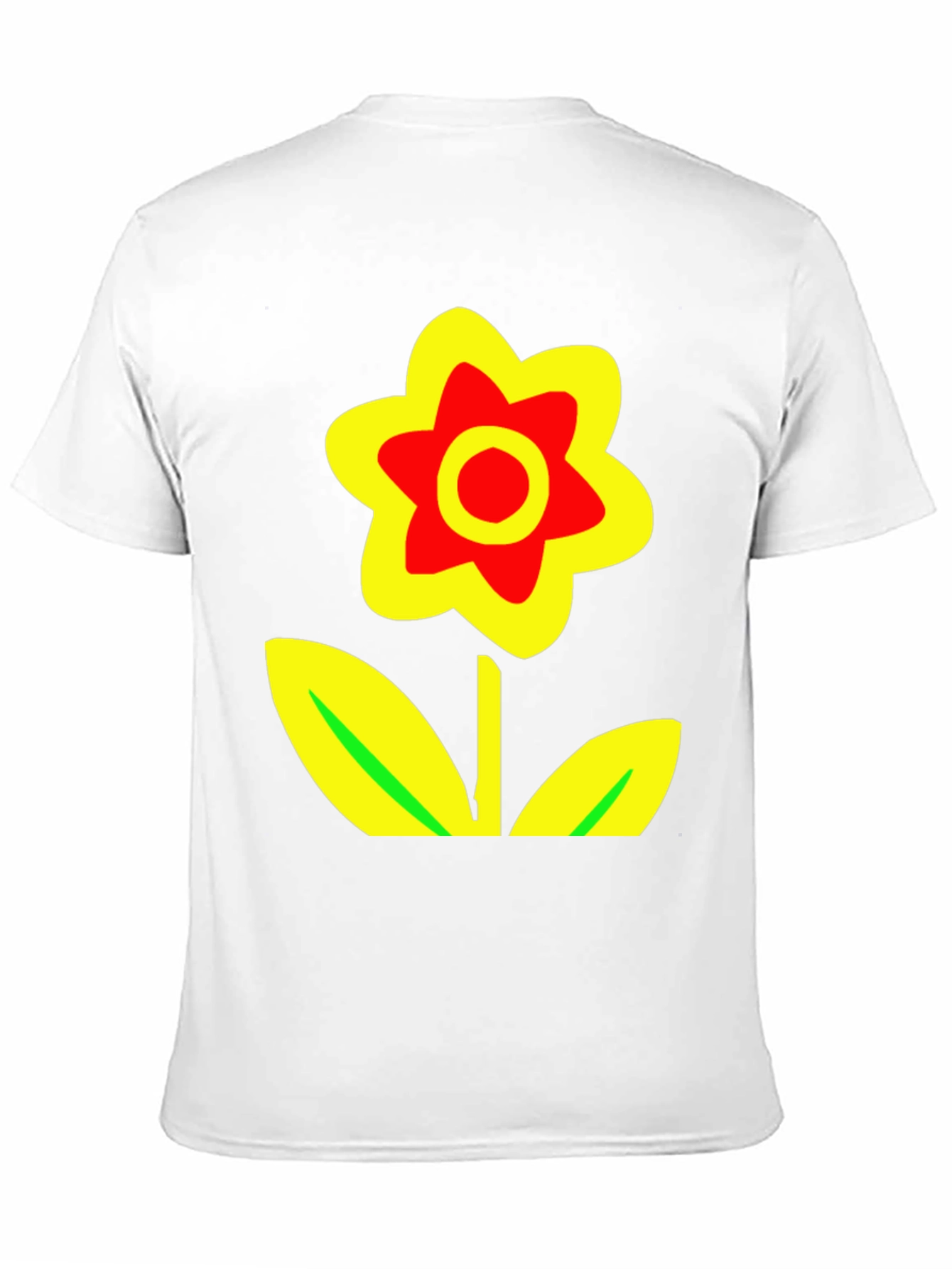 Black Bold Flower Graphic Tee - Black Cotton Blend view 11