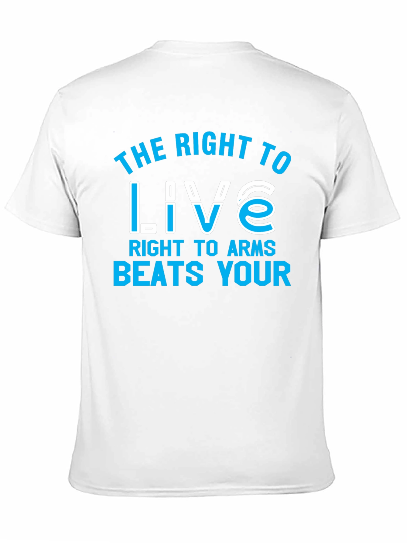 Black The Right to Live Graphic Tee view 11