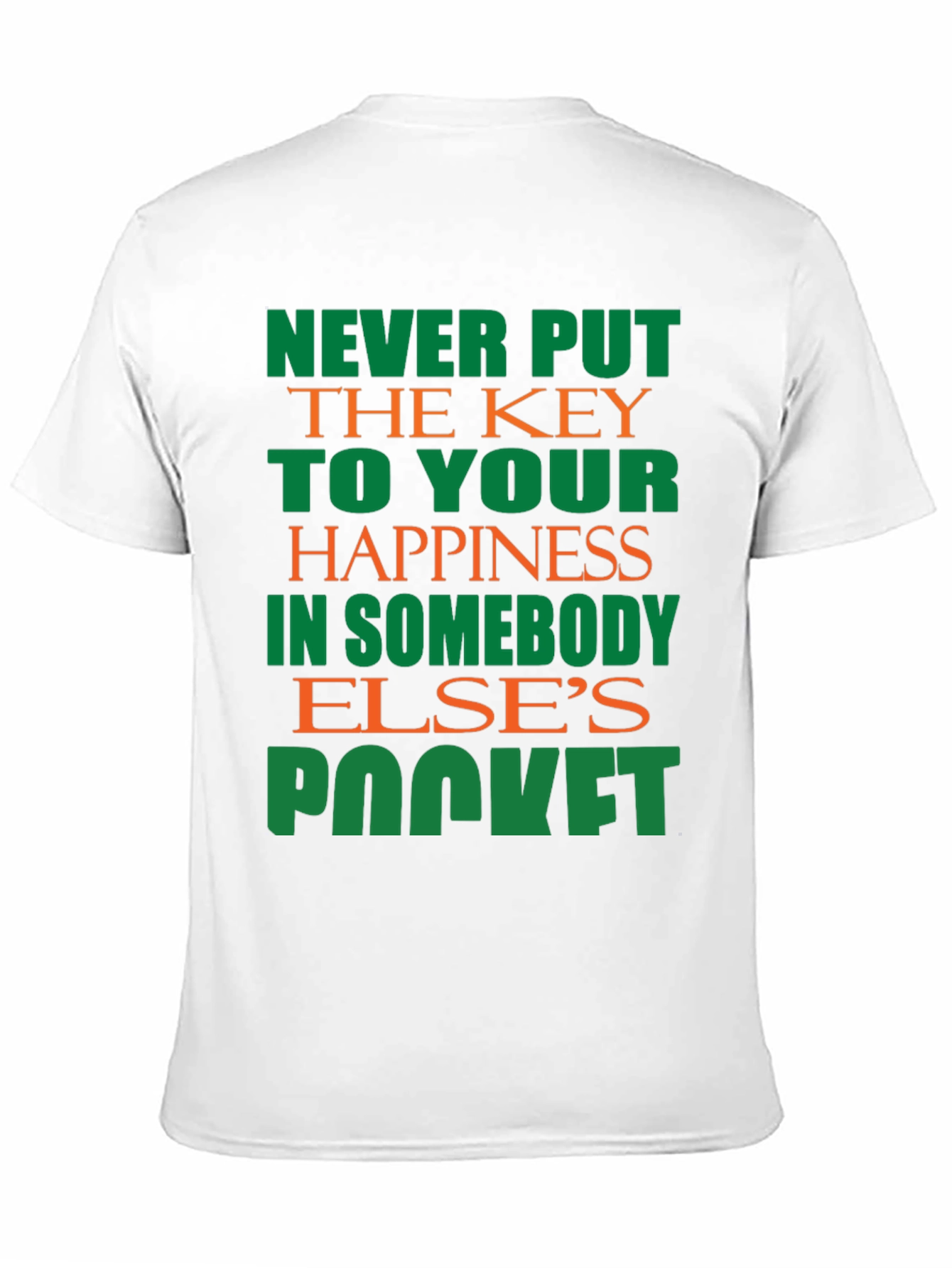 Black Motivational T-Shirt: Your Happiness, Your Key view 11