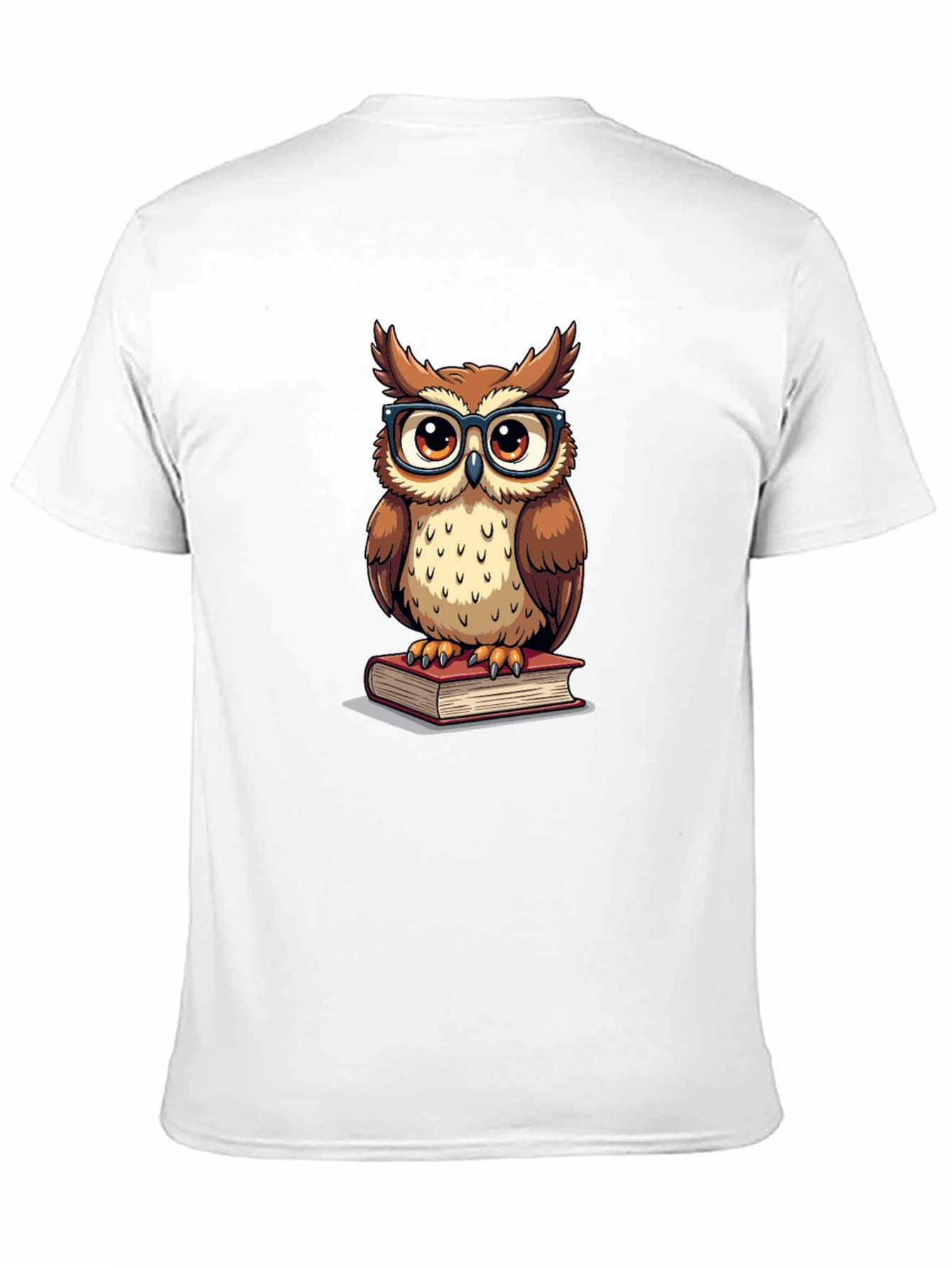 Black Owl Reading Book Graphic T-Shirt view 11