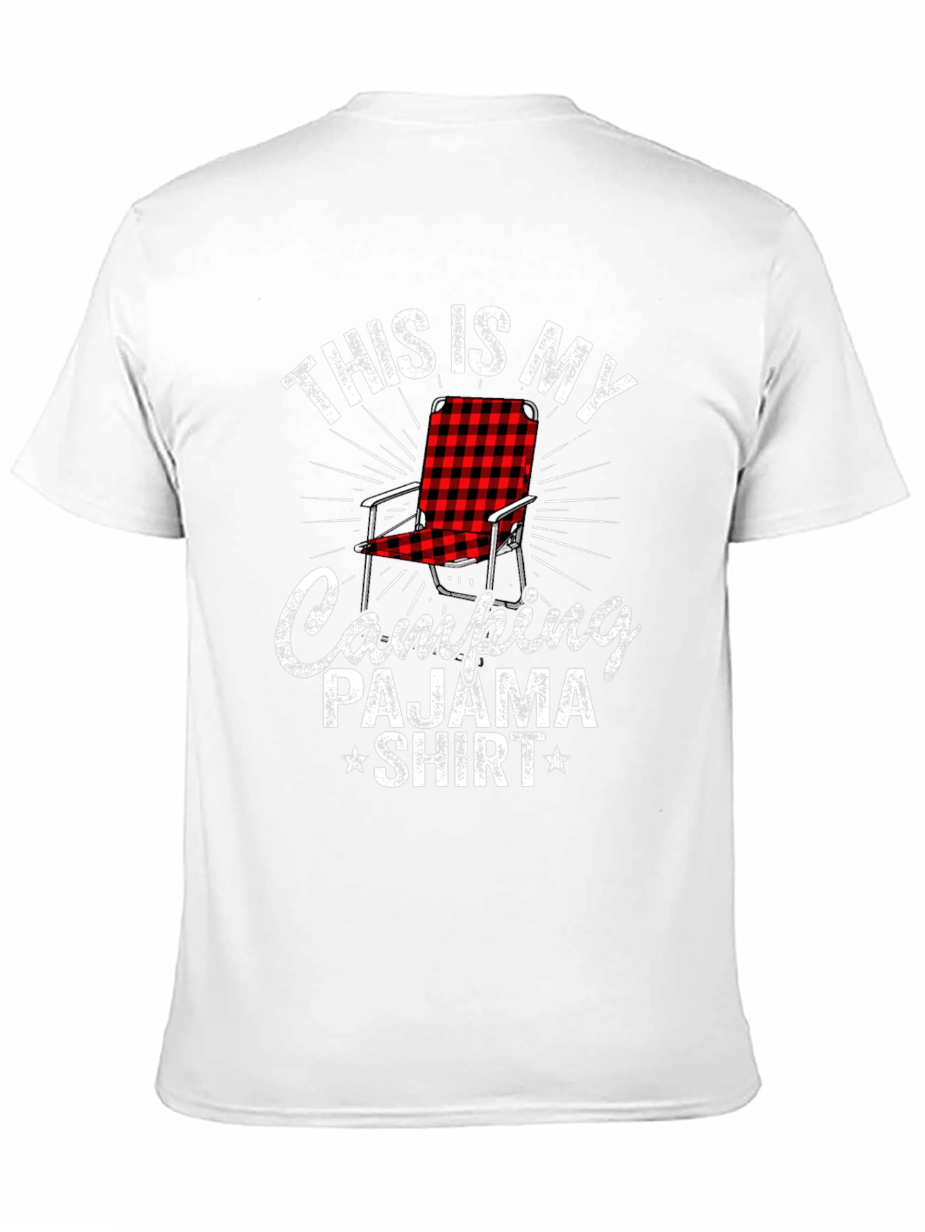 Black Camping Pajama Shirt | Camping T-Shirt view 11