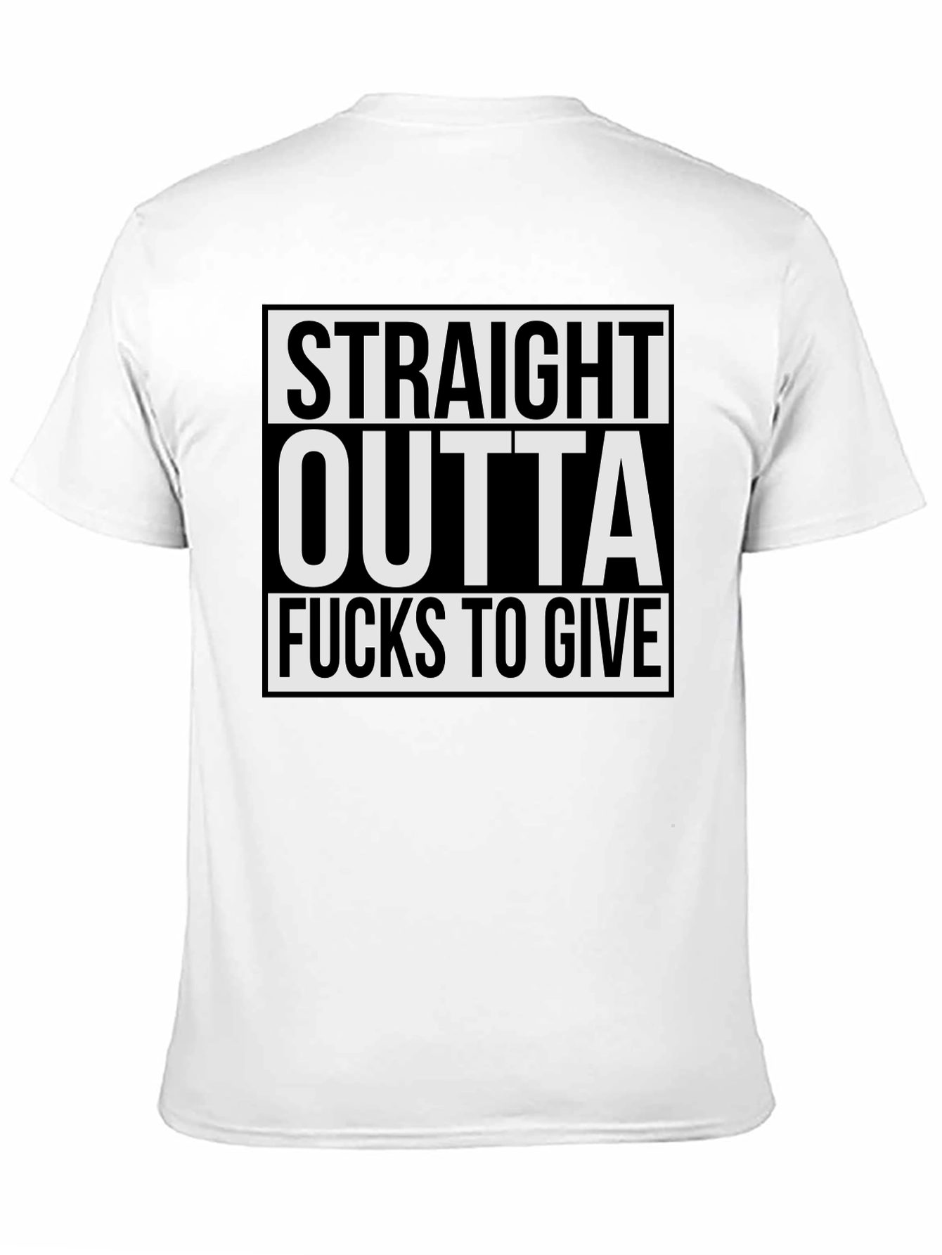 Black Straight Outta Fucks to Give Graphic Tee view 11