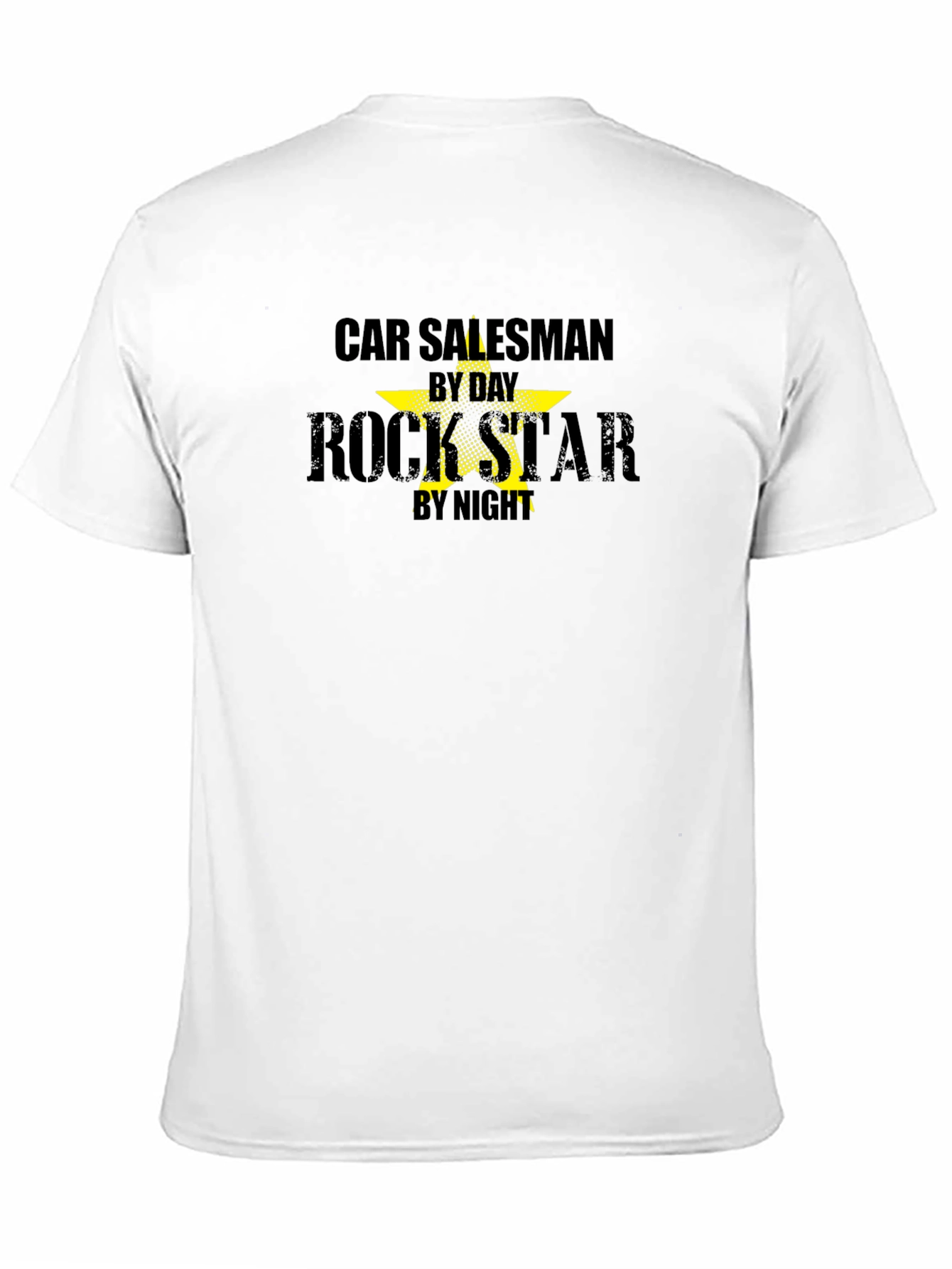 Black Car Salesman by Day Rockstar by Night Black T-Shirt view 11