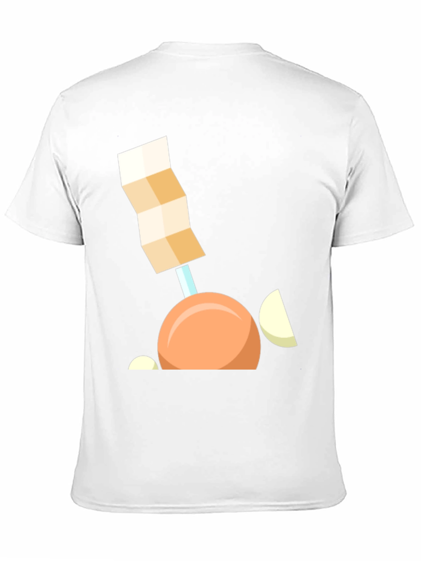 Black Geometric Onion Cartoon T-Shirt view 11