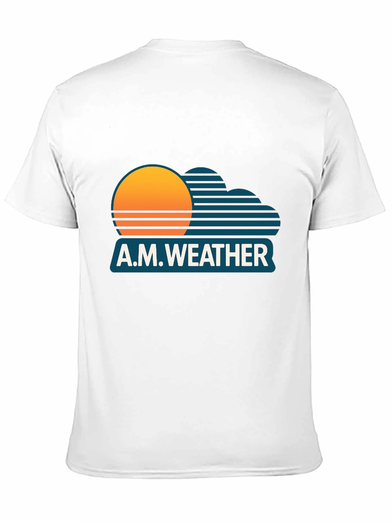 Black A.M. Weather Graphic Tee - Retro Sunset Style view 11